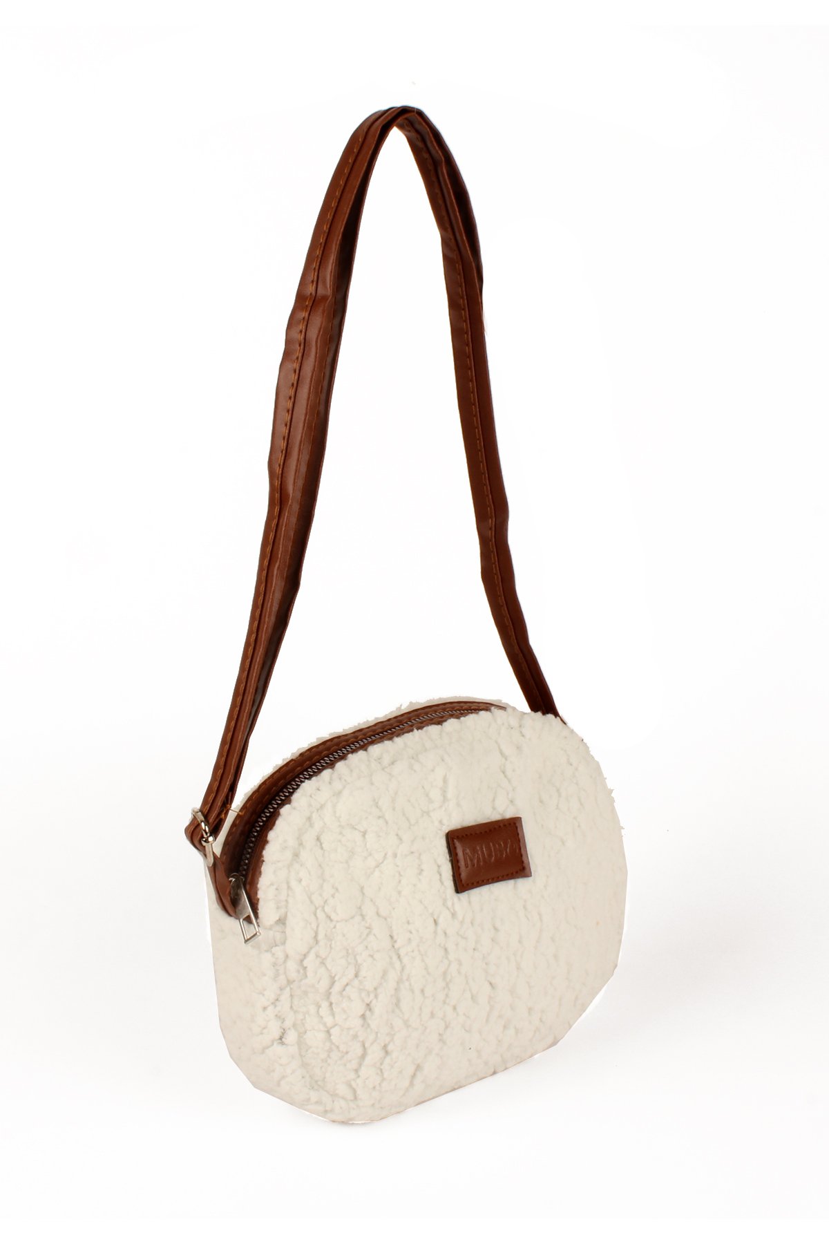 LWE10737-SyhTalhaLuwwe Bag'sKadın Peluş-Suni Kürklü Deri Askılı Omuz Çantası (10737)