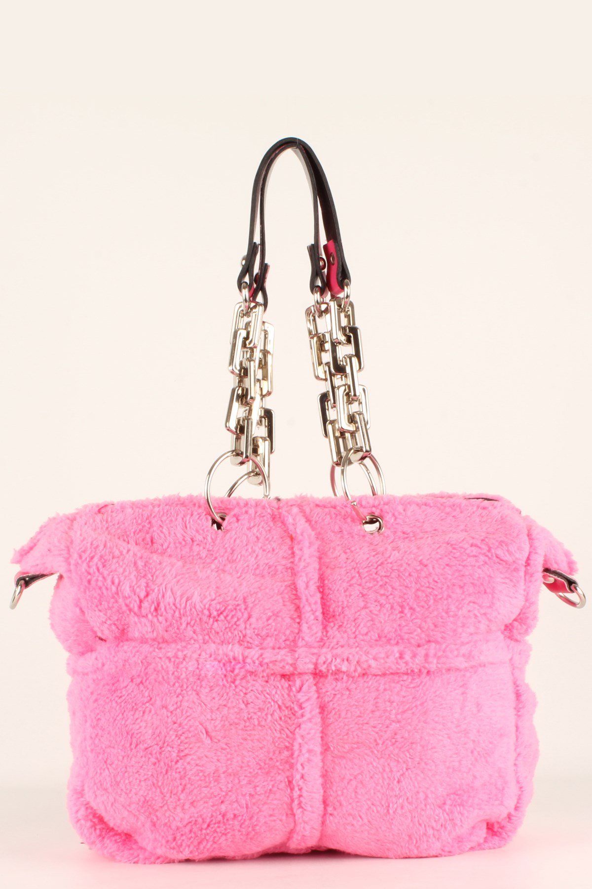 LWE10412-SLuwweLuwwe Bag'sKadın Plastik Zincirli Tüylü-Peluş Çanta (10412)