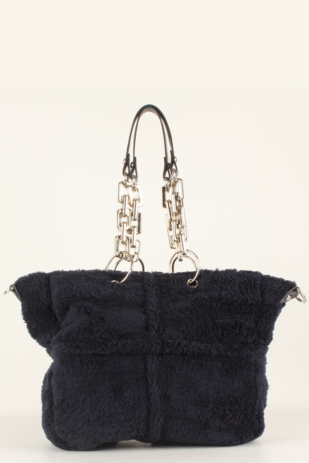 LWE10412-SLuwweLuwwe Bag'sKadın Plastik Zincirli Tüylü-Peluş Çanta (10412)