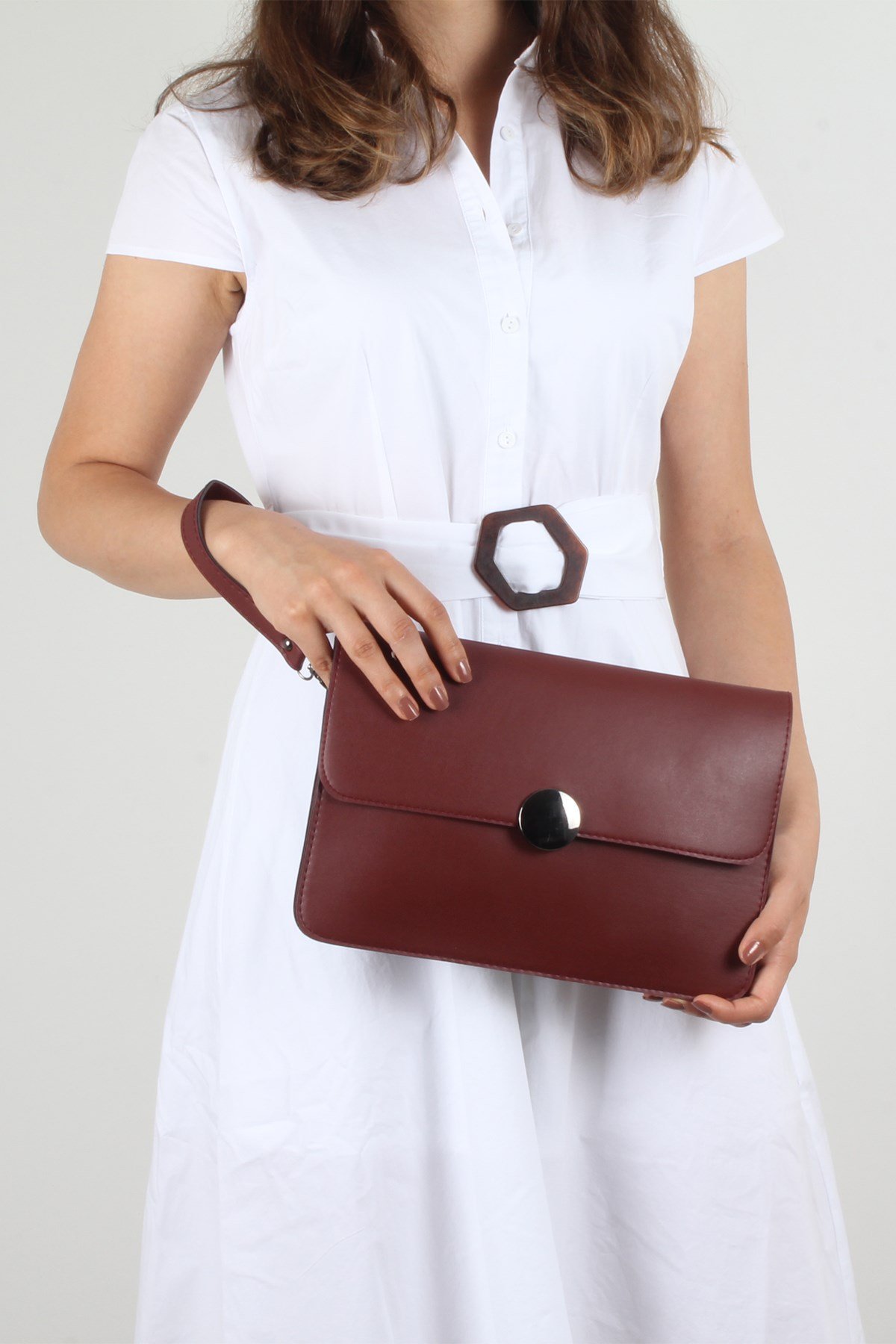 LWE20222-BRDLuwweLuwwe Bag'sKadın Portföy / Clutch Çanta