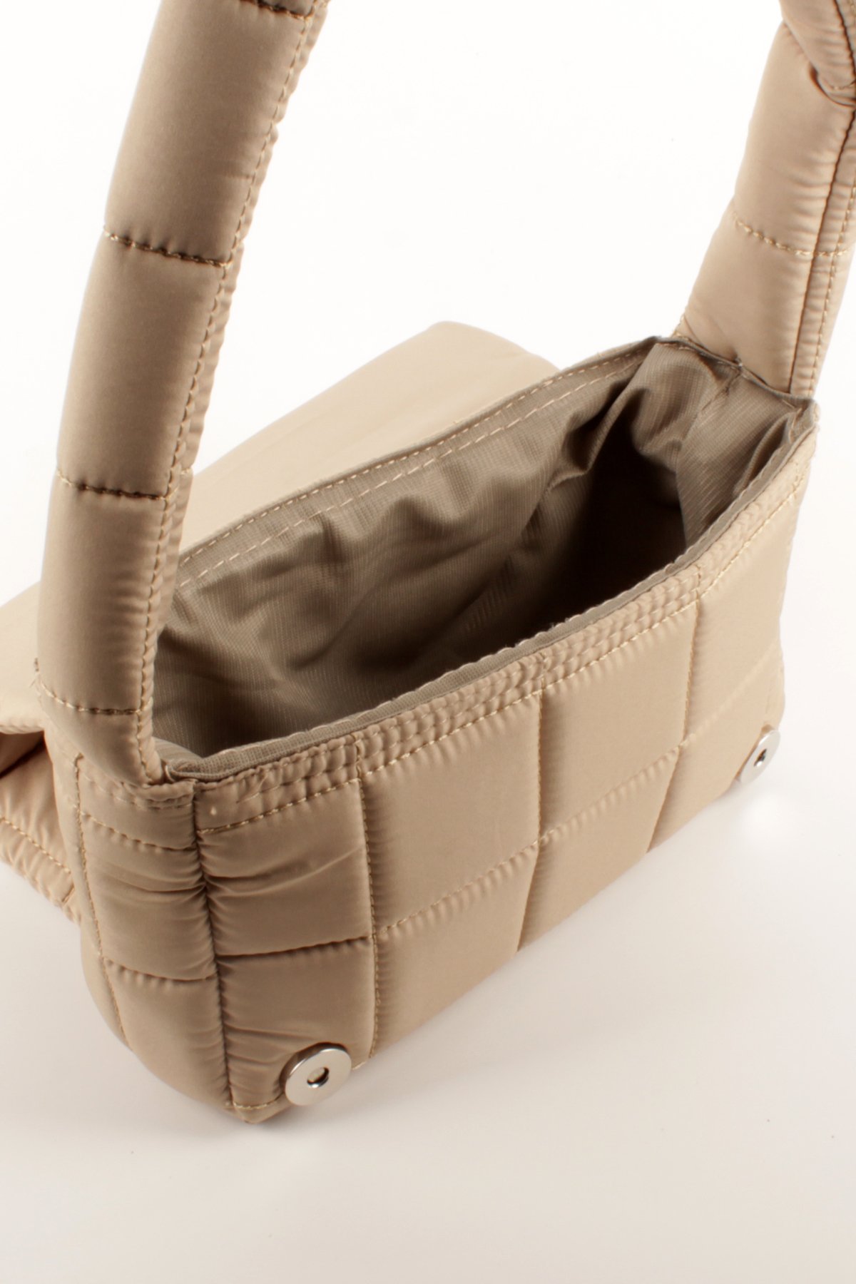 LWE20760-SyhVarLuwwe Bag'sKadın Puf Kumaş Destekli Kapitoneli Baget Çanta (20760)