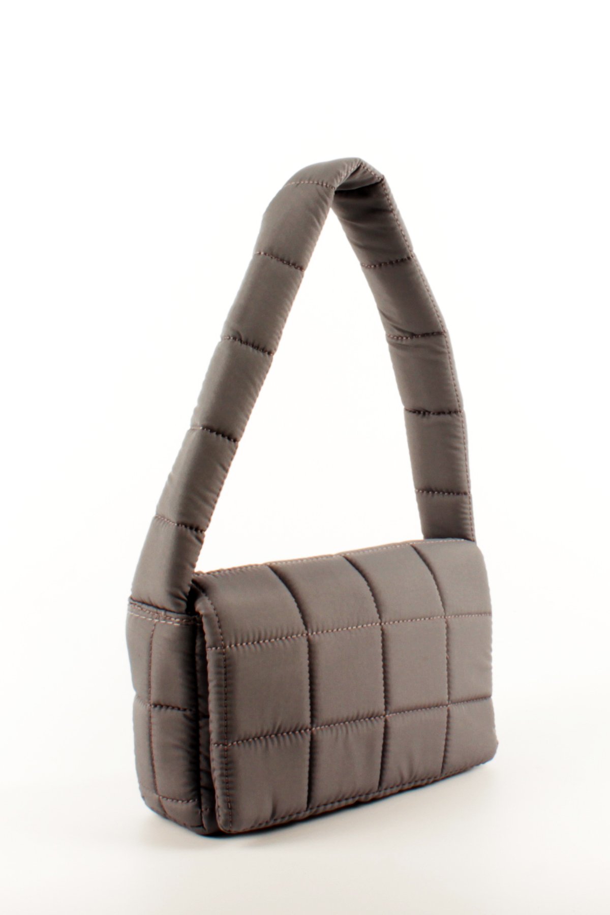 LWE20760-SyhVarLuwwe Bag'sKadın Puf Kumaş Destekli Kapitoneli Baget Çanta (20760)