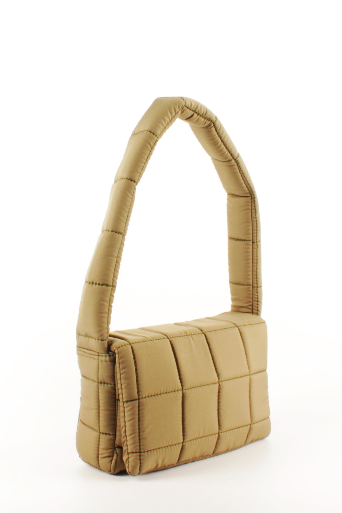 LWE20760-SyhVarLuwwe Bag'sKadın Puf Kumaş Destekli Kapitoneli Baget Çanta (20760)