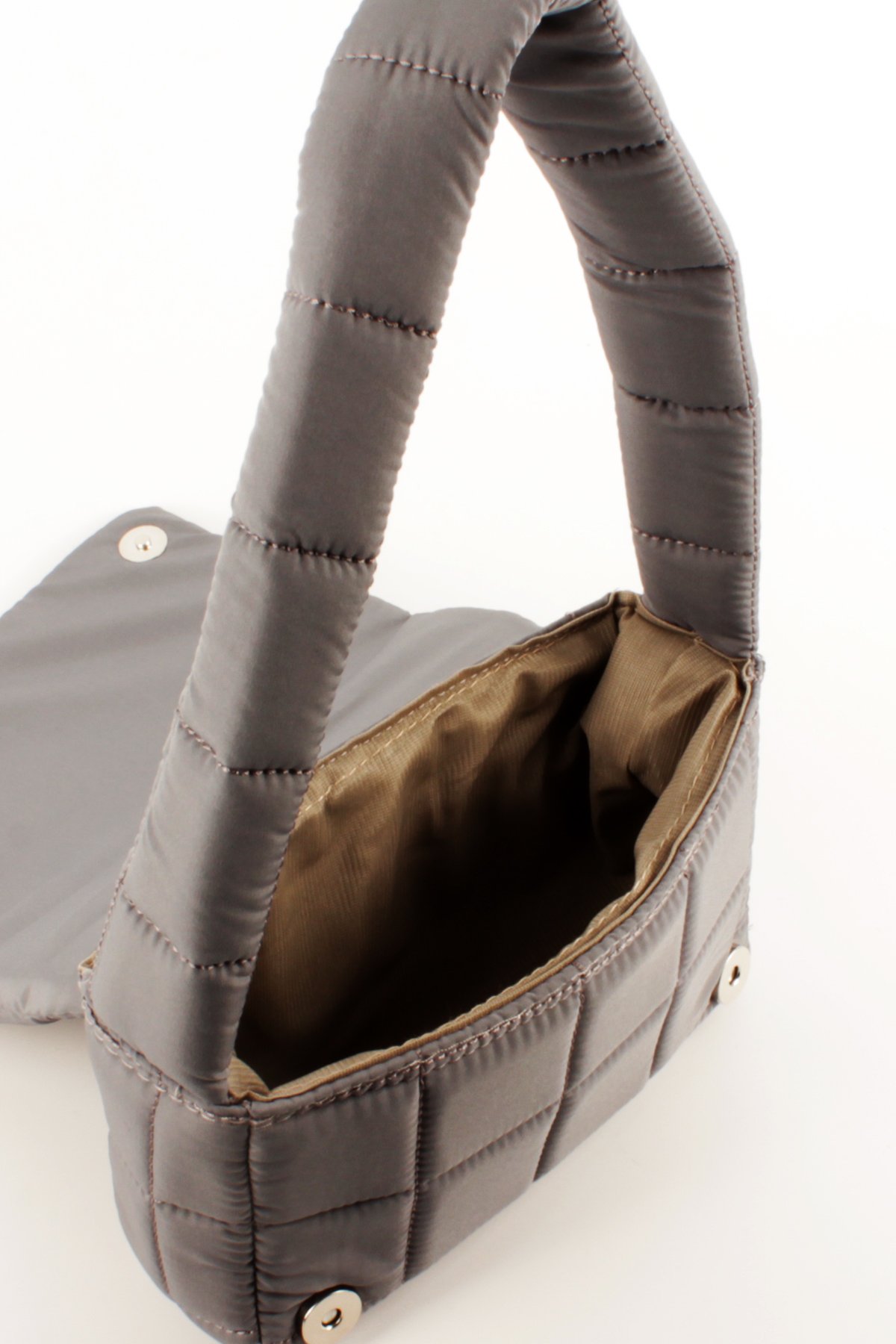 LWE20760-SyhVarLuwwe Bag'sKadın Puf Kumaş Destekli Kapitoneli Baget Çanta (20760)