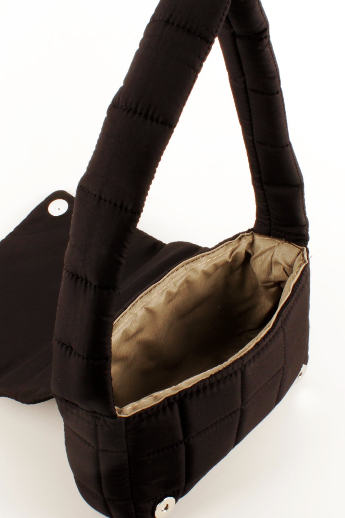 LWE20760-SyhVarLuwwe Bag'sKadın Puf Kumaş Destekli Kapitoneli Baget Çanta (20760)