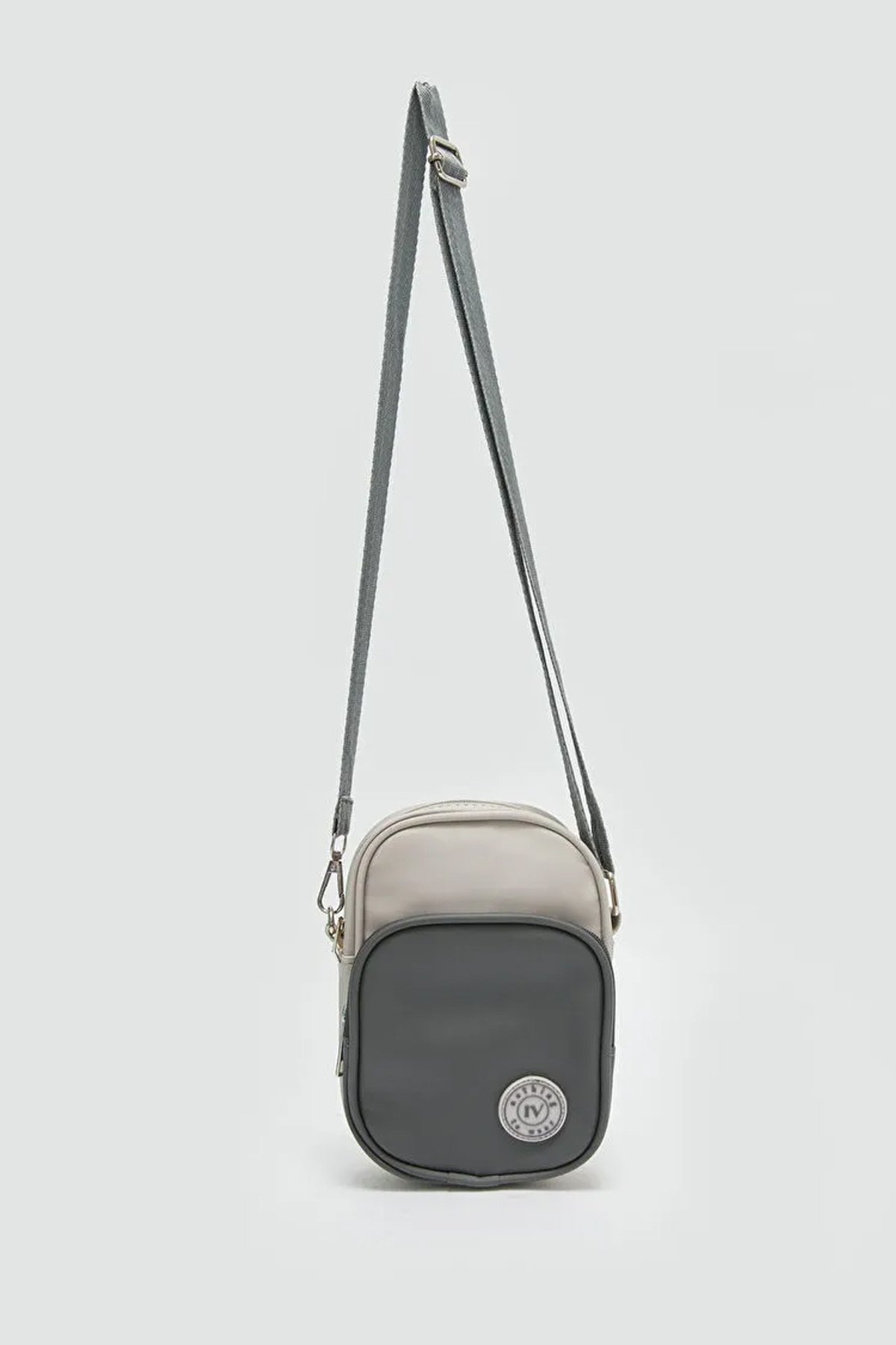 LWE10768-KhvTalhaLuwwe Bag'sKadın Renk Bloklu Fermuarlı İki Bölmeli Telefon - Omuz Çantası (10768)