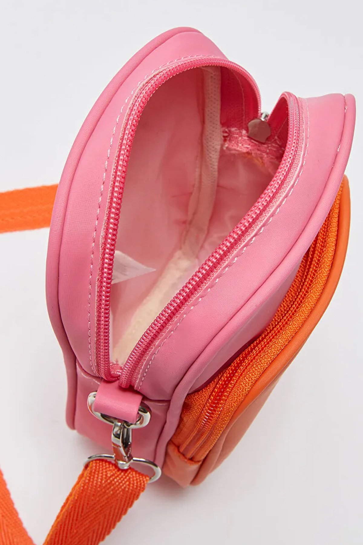 LWE10768-KhvTalhaLuwwe Bag'sKadın Renk Bloklu Fermuarlı İki Bölmeli Telefon - Omuz Çantası (10768)