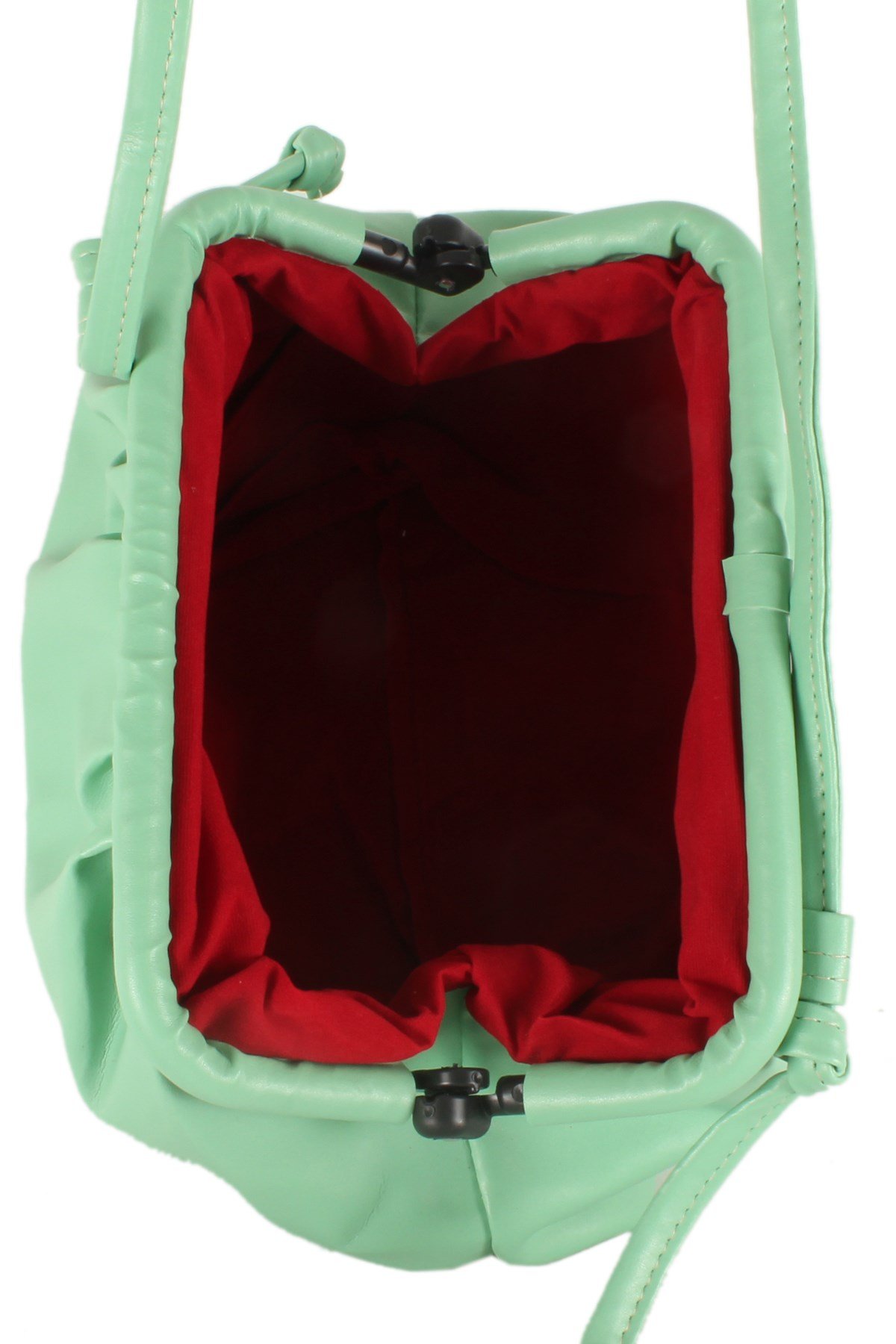 LWE10366-SLuwweLuwwe Bag'sKadın Salaş Kıvrımlı Büzgülü Askı Omuz Çantası (10366)