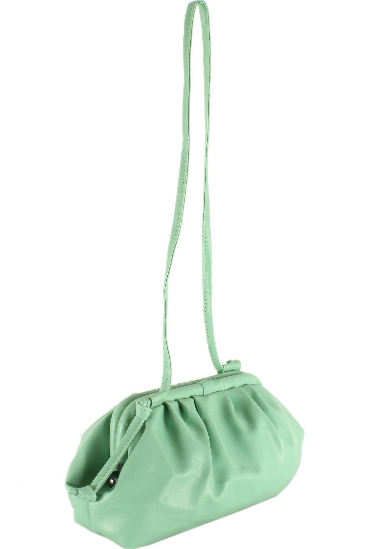 LWE10366-SLuwweLuwwe Bag'sKadın Salaş Kıvrımlı Büzgülü Askı Omuz Çantası (10366)