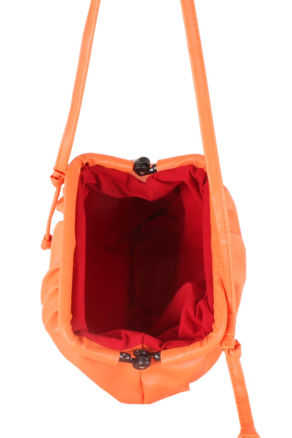 LWE10366-SLuwweLuwwe Bag'sKadın Salaş Kıvrımlı Büzgülü Askı Omuz Çantası (10366)