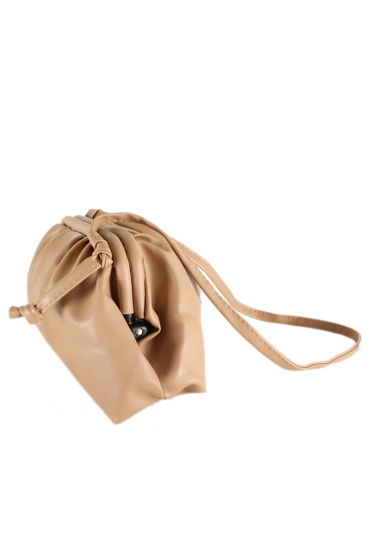 LWE10366-SLuwweLuwwe Bag'sKadın Salaş Kıvrımlı Büzgülü Askı Omuz Çantası (10366)