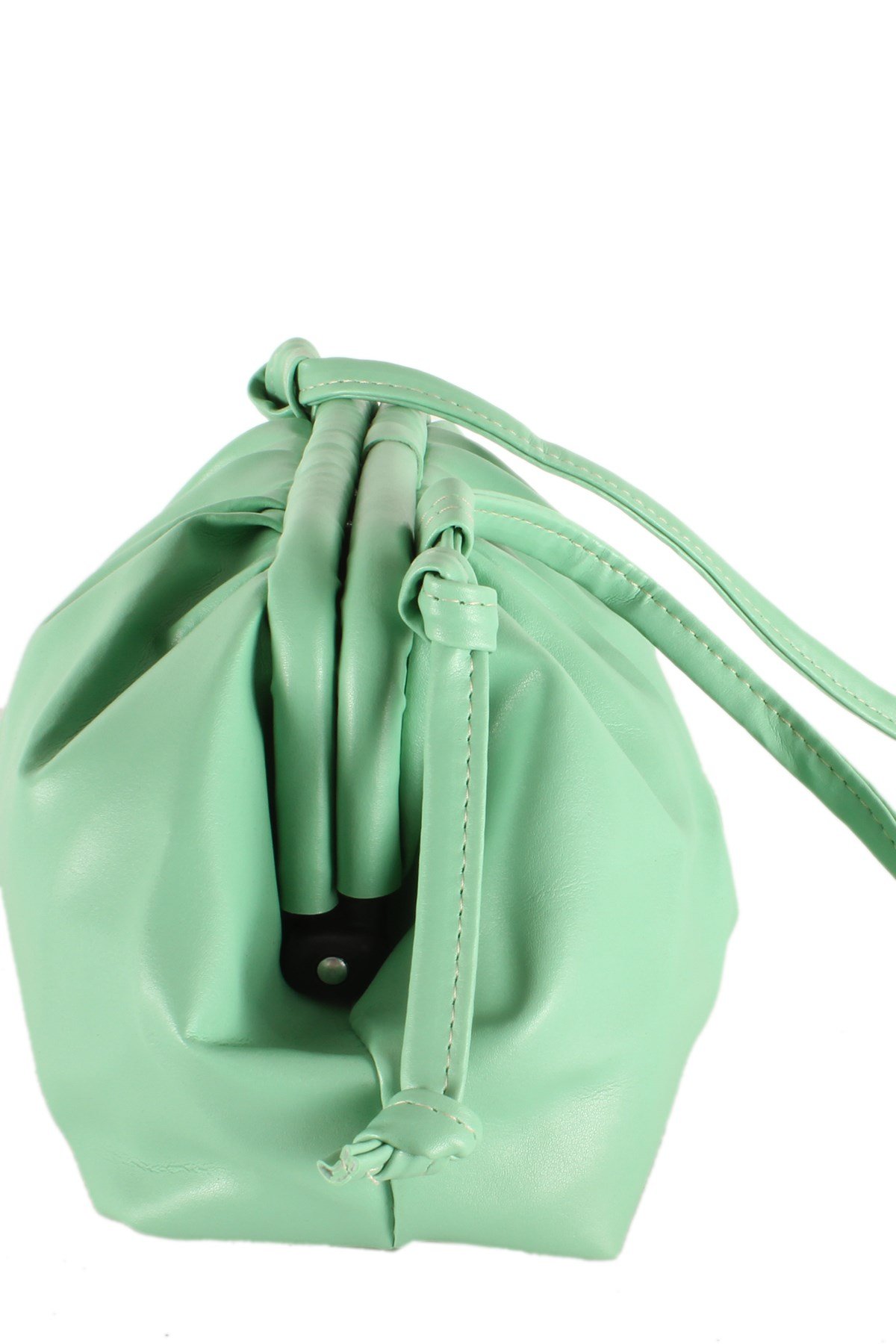 LWE10366-SLuwweLuwwe Bag'sKadın Salaş Kıvrımlı Büzgülü Askı Omuz Çantası (10366)