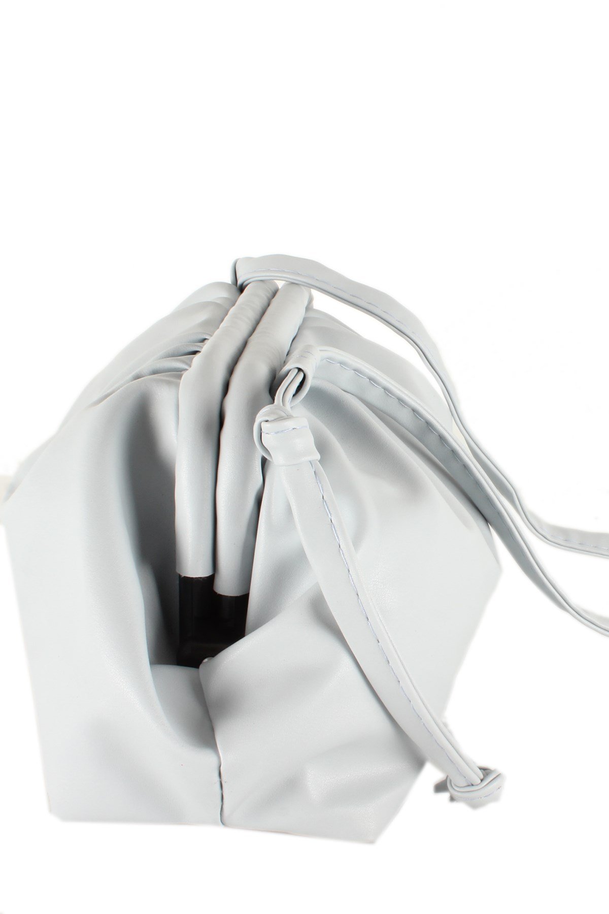 LWE10366-SLuwweLuwwe Bag'sKadın Salaş Kıvrımlı Büzgülü Askı Omuz Çantası (10366)