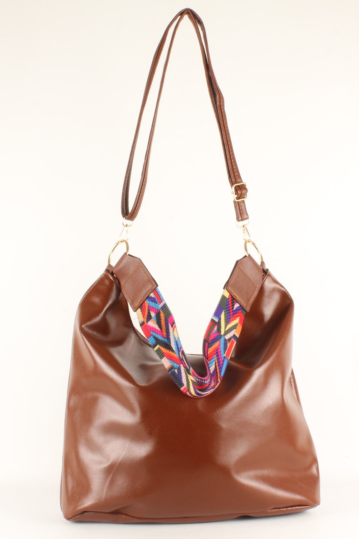 LWE20408-SLuwweLuwwe Bag'sKadın Salaş Yumuşak Dokulu İki Askılı Kol ve Omuz Çantası (20408)