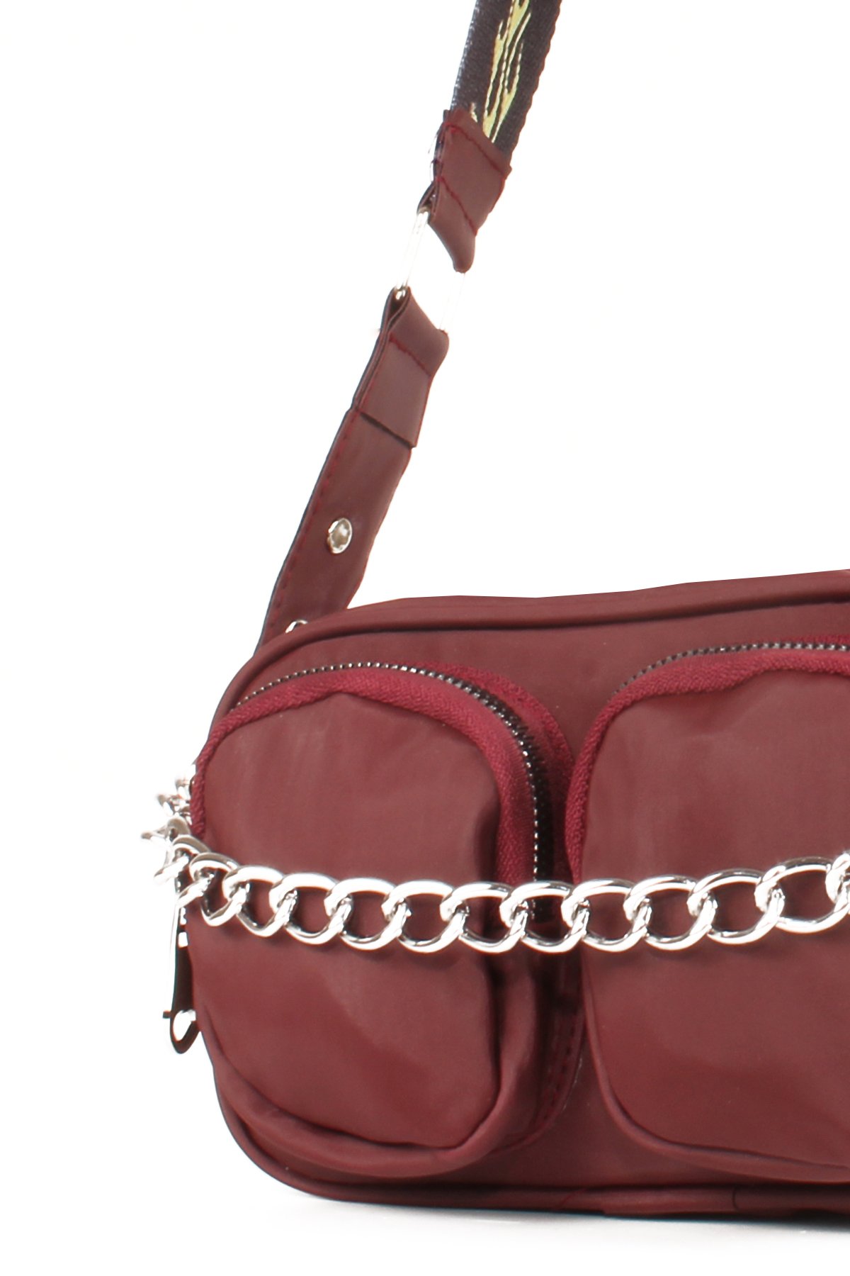 LWE10606-SyhTalhaLuwwe Bag'sKadın Saten Çift Cepli Kolon Askılı Omuz Çantası (10606)