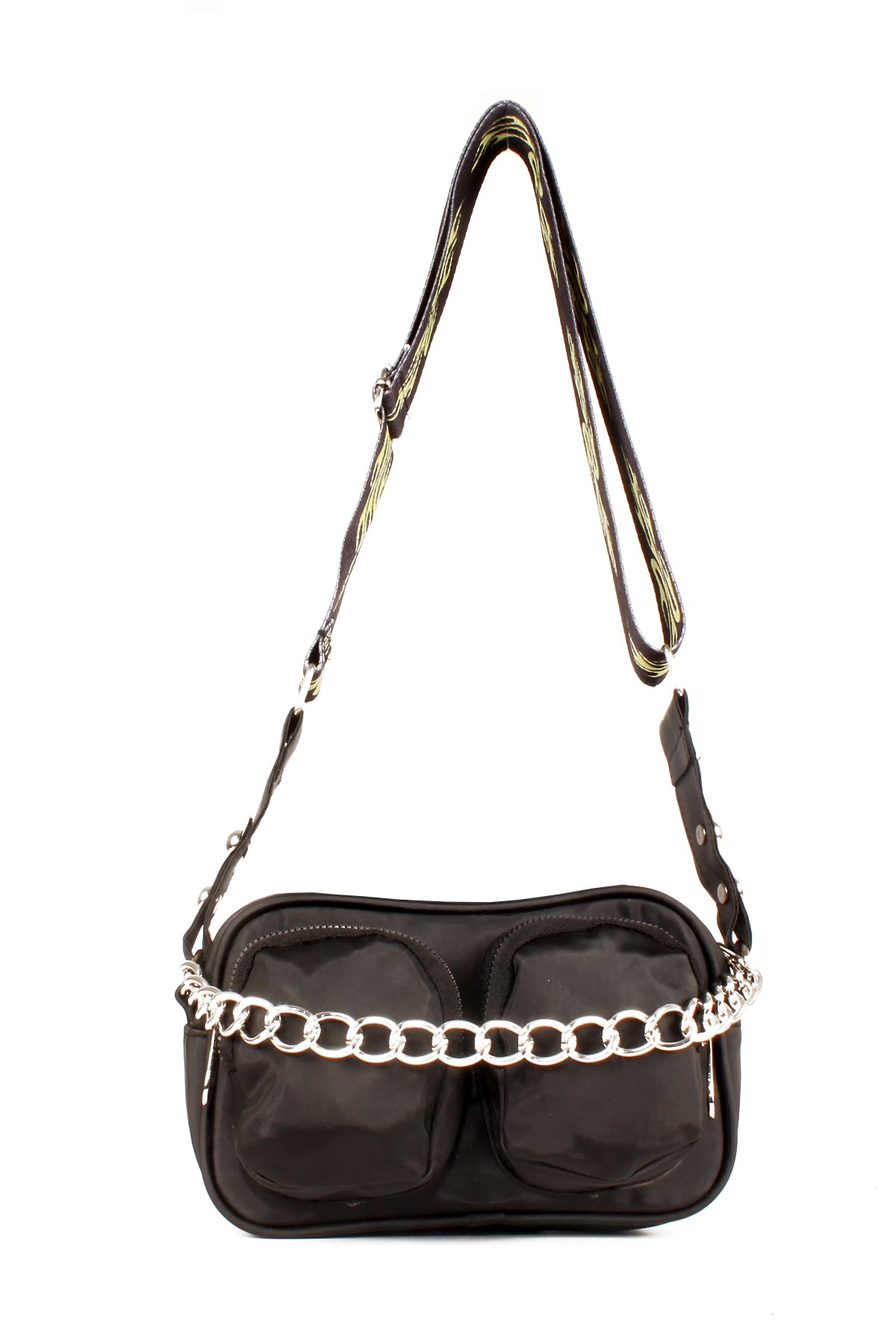 LWE10606-SyhTalhaLuwwe Bag'sKadın Saten Çift Cepli Kolon Askılı Omuz Çantası (10606)