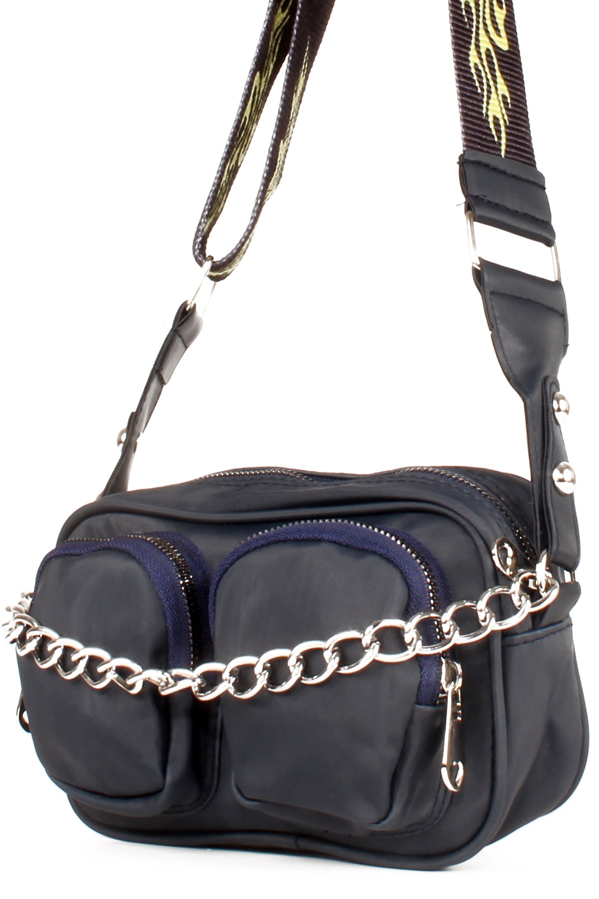 LWE10606-SyhTalhaLuwwe Bag'sKadın Saten Çift Cepli Kolon Askılı Omuz Çantası (10606)