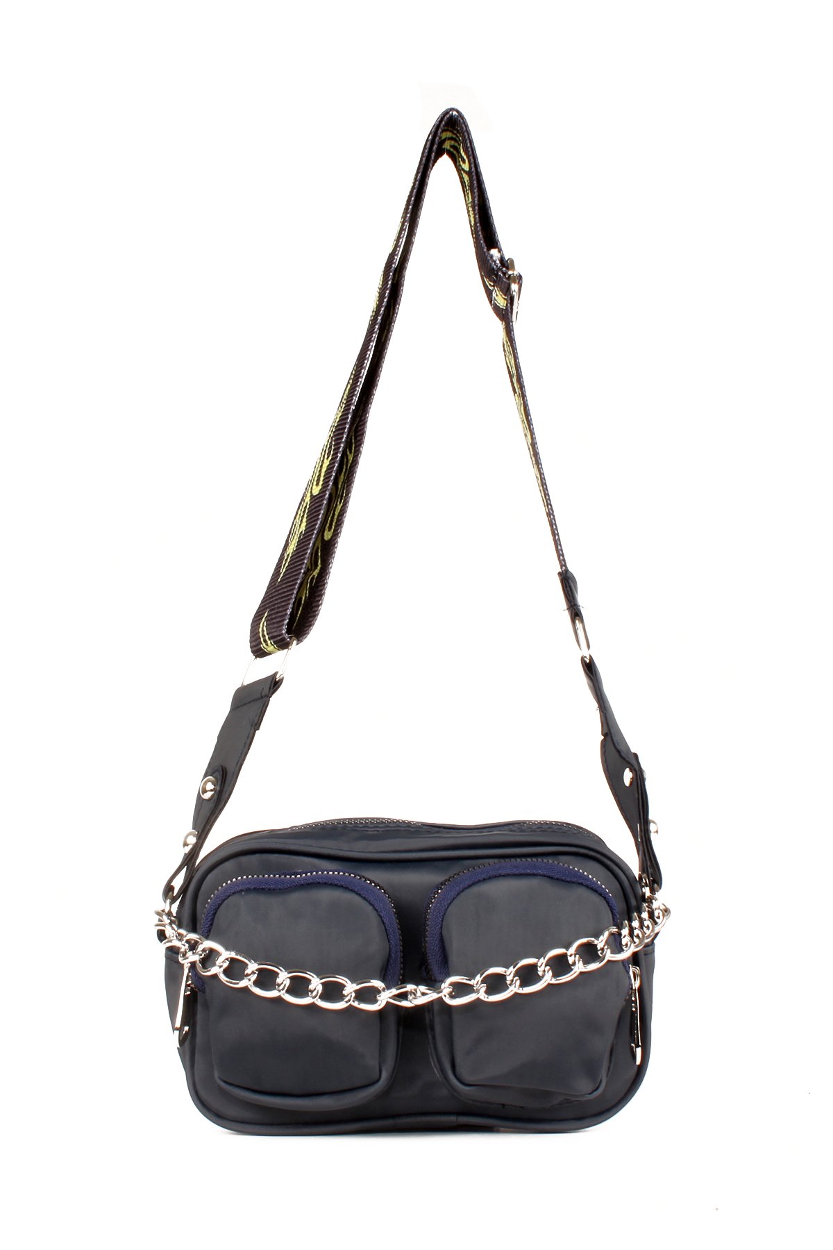 LWE10606-SyhTalhaLuwwe Bag'sKadın Saten Çift Cepli Kolon Askılı Omuz Çantası (10606)