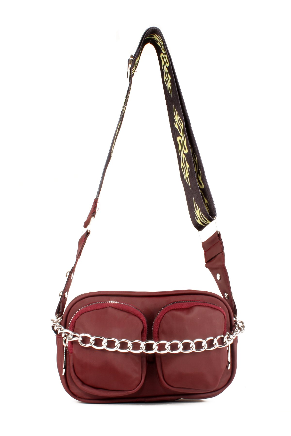 LWE10606-SyhTalhaLuwwe Bag'sKadın Saten Çift Cepli Kolon Askılı Omuz Çantası (10606)