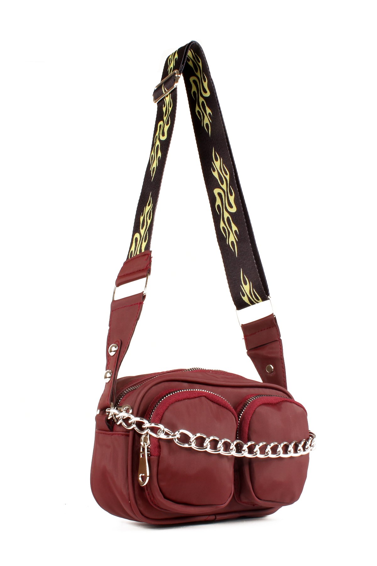 LWE10606-SyhTalhaLuwwe Bag'sKadın Saten Çift Cepli Kolon Askılı Omuz Çantası (10606)