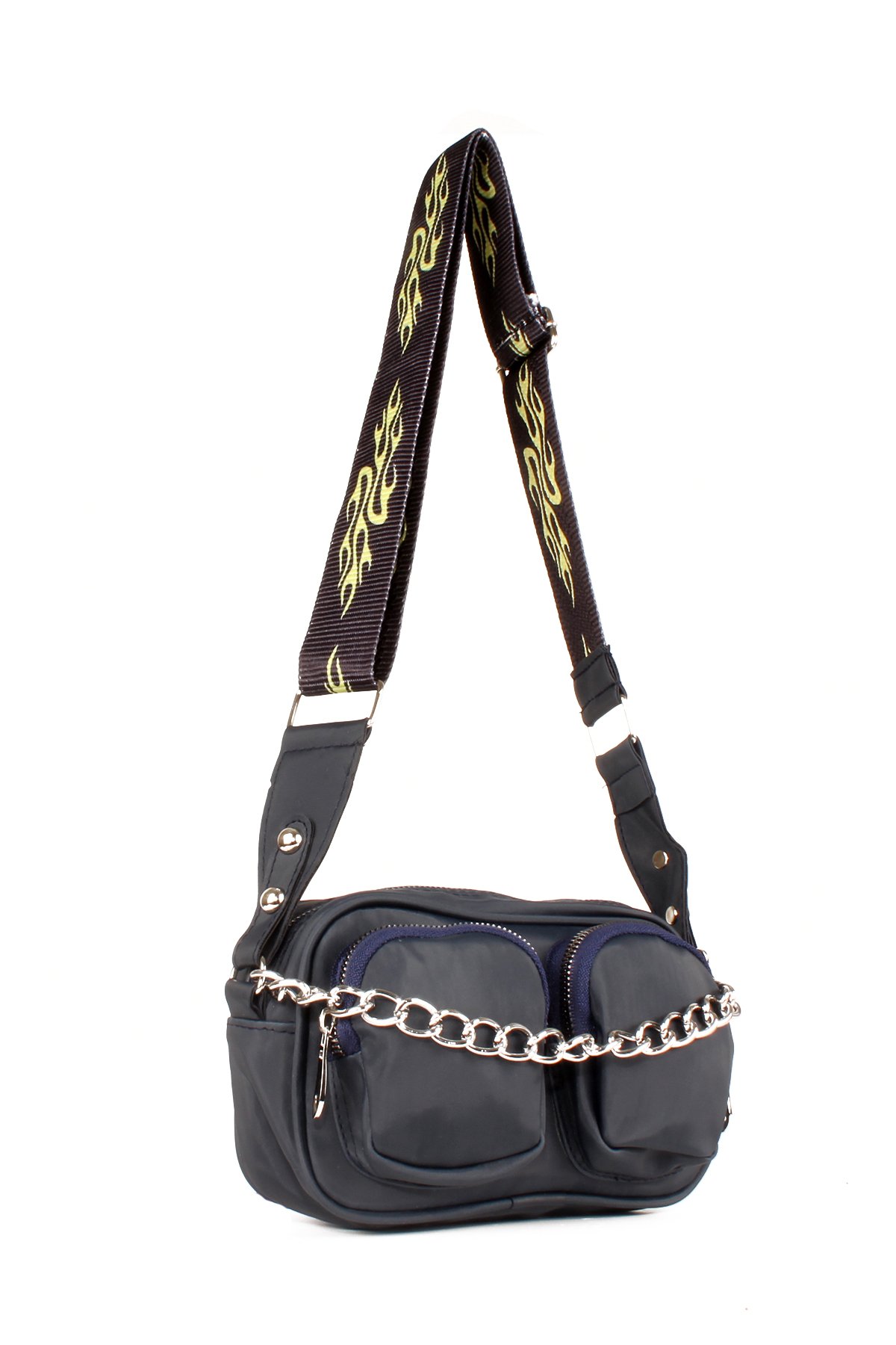 LWE10606-SyhTalhaLuwwe Bag'sKadın Saten Çift Cepli Kolon Askılı Omuz Çantası (10606)