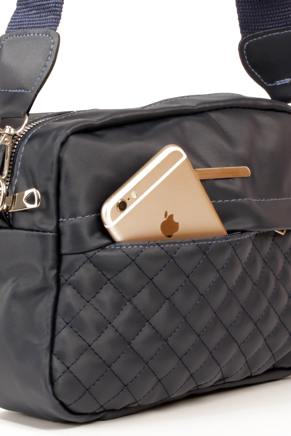 LWE20792-SyhTalhaLuwwe Bag'sKadın Saten Doku Kapitoneli Spor Kolon Askılı Ön Bölmeli Omuz&Çapraz Çanta (20792)