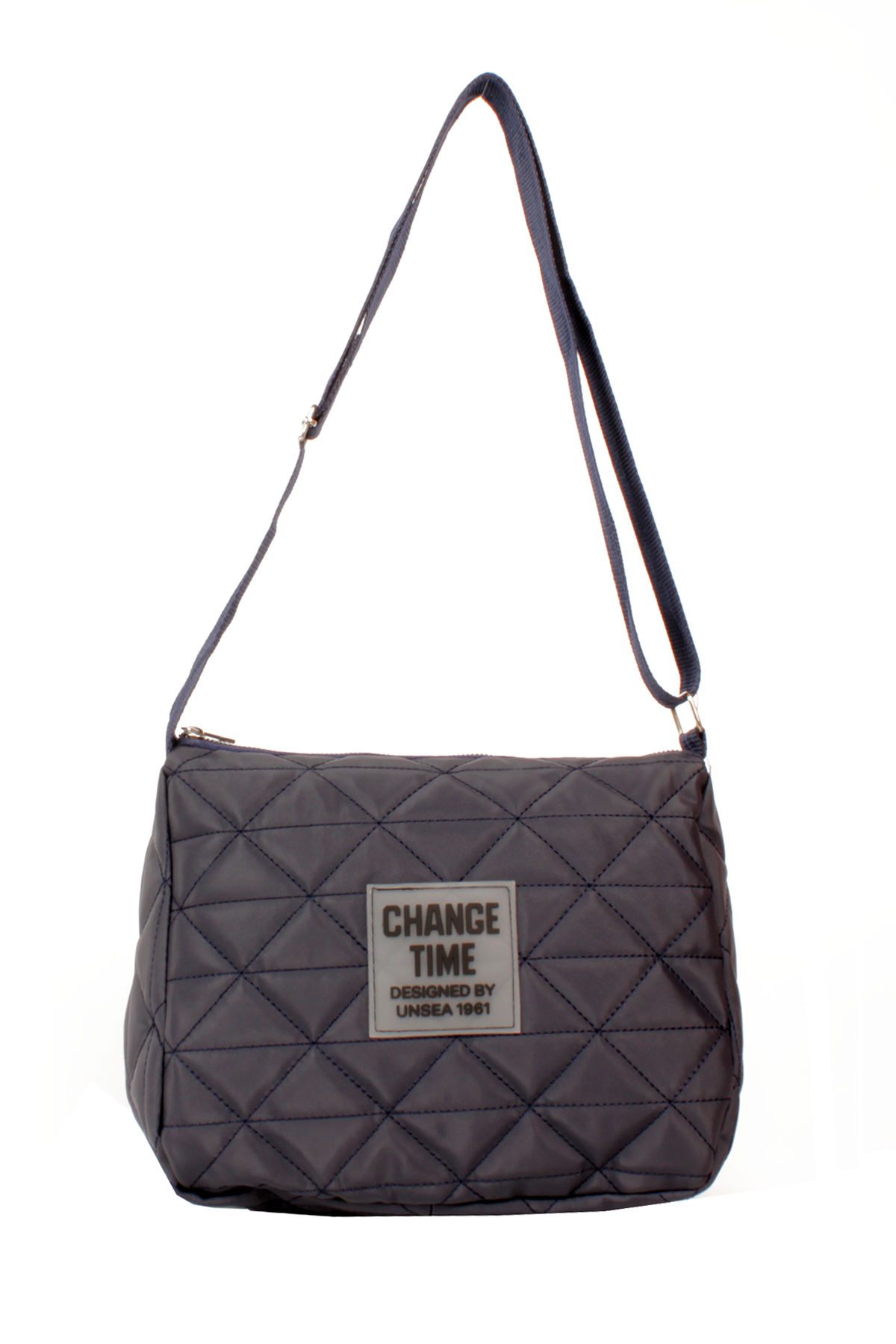 LWE20787-SyhTalhaLuwwe Bag'sKadın Saten Doku Kapitoneli Spor Kolon Askılı Yazı Detaylı Omuz&Çapraz Çanta (20787)