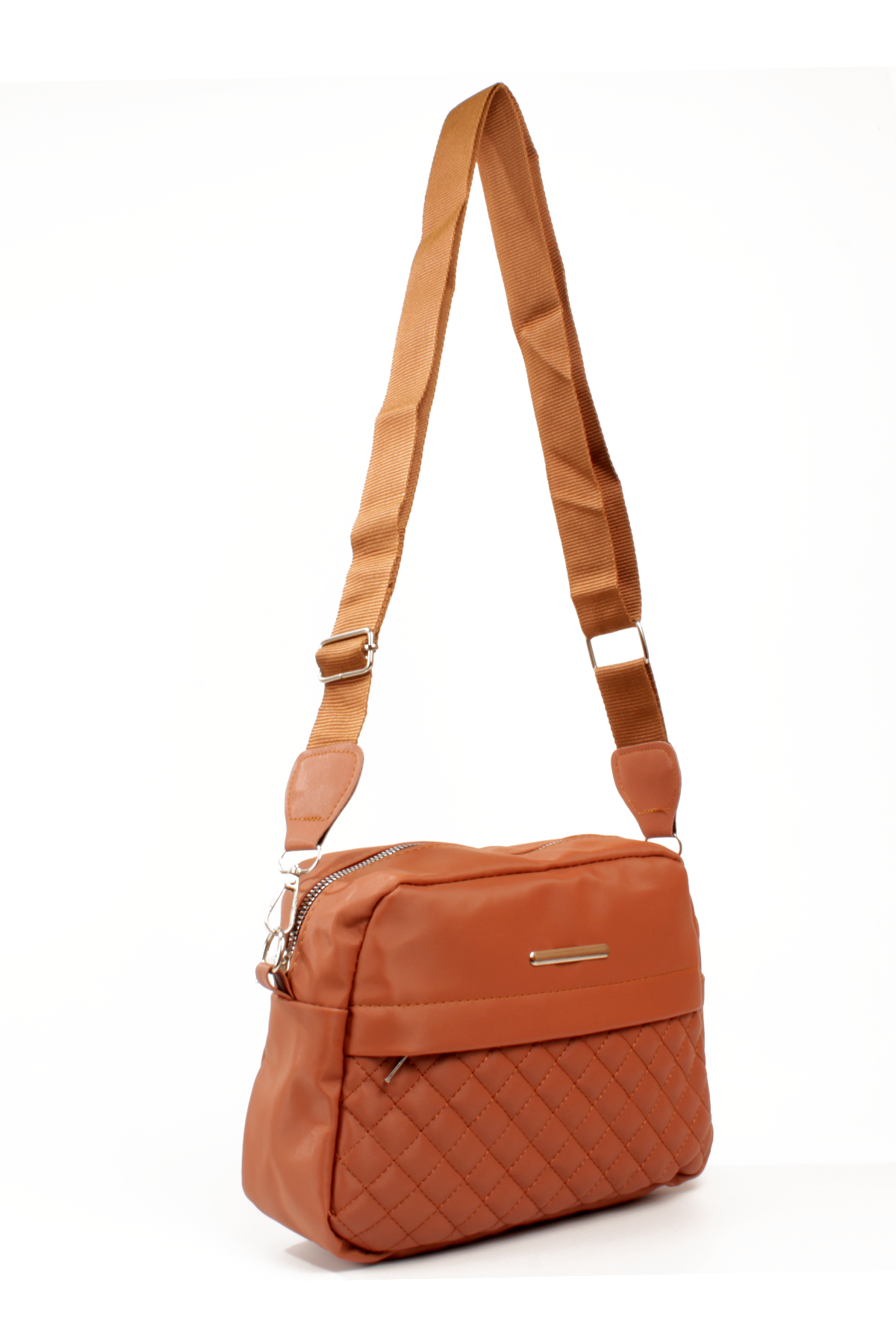 LWE20792-SyhTalhaLuwwe Bag'sKadın Saten Doku Kapitoneli Spor Kolon Askılı Ön Bölmeli Omuz&Çapraz Çanta (20792)