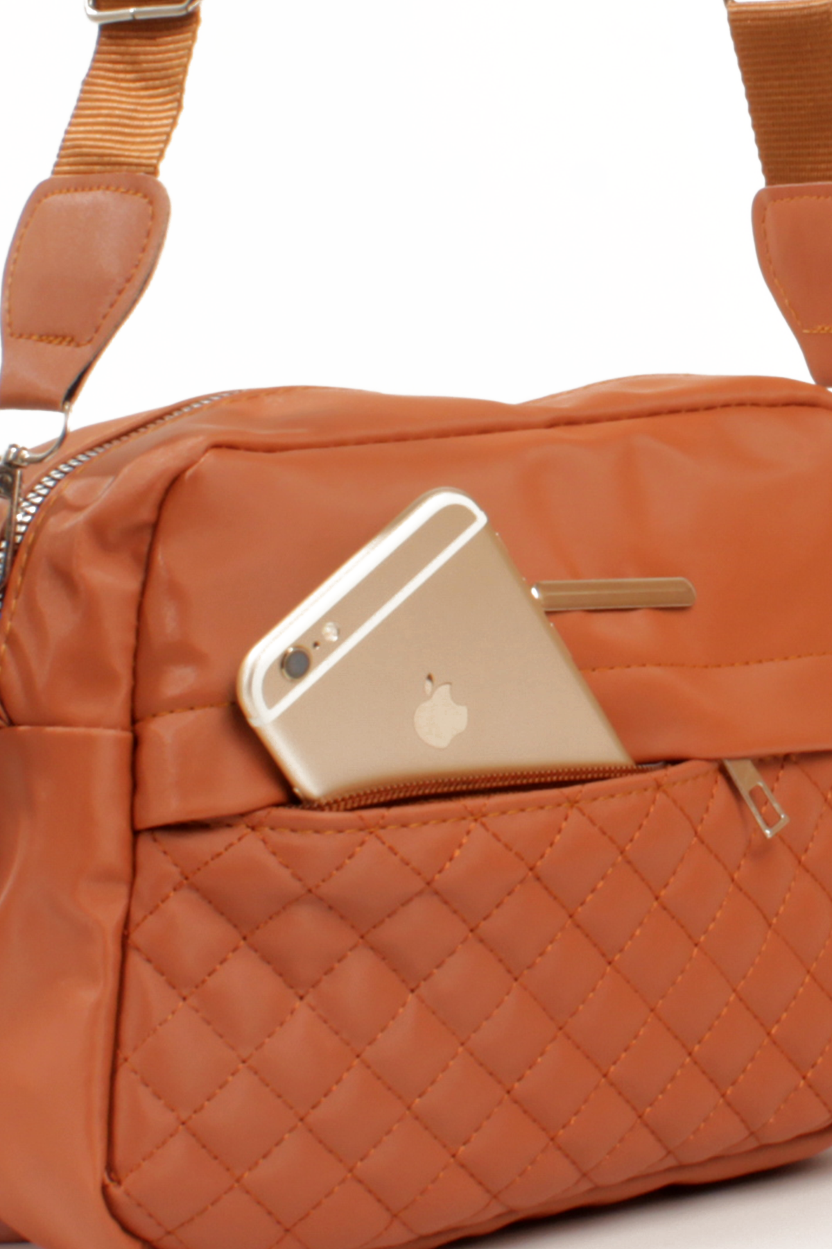 LWE20792-SyhTalhaLuwwe Bag'sKadın Saten Doku Kapitoneli Spor Kolon Askılı Ön Bölmeli Omuz&Çapraz Çanta (20792)