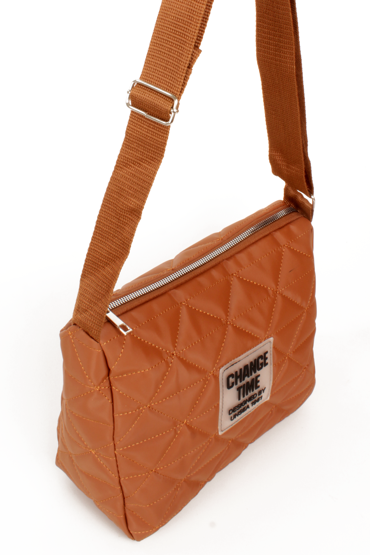 LWE20787-SyhTalhaLuwwe Bag'sKadın Saten Doku Kapitoneli Spor Kolon Askılı Yazı Detaylı Omuz&Çapraz Çanta (20787)