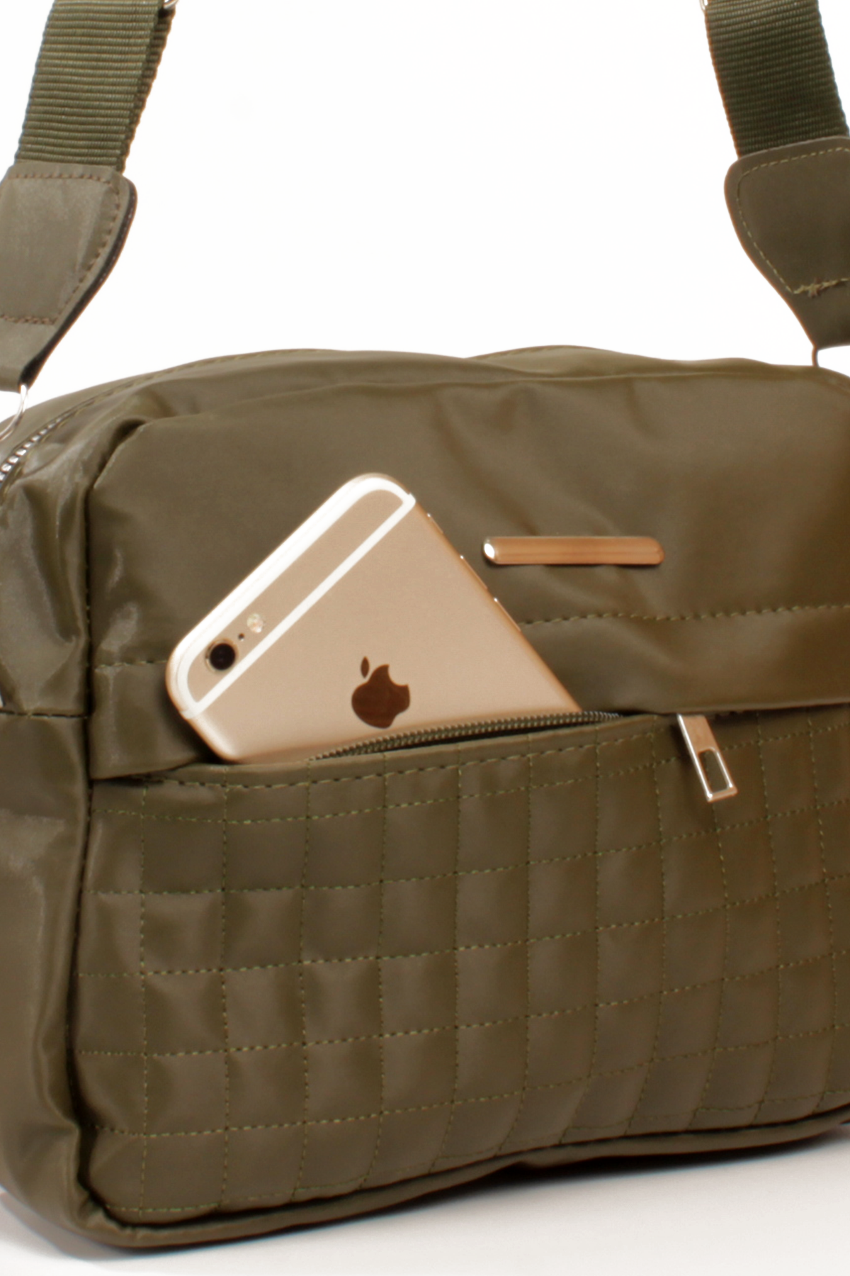 LWE20792-SyhTalhaLuwwe Bag'sKadın Saten Doku Kapitoneli Spor Kolon Askılı Ön Bölmeli Omuz&Çapraz Çanta (20792)