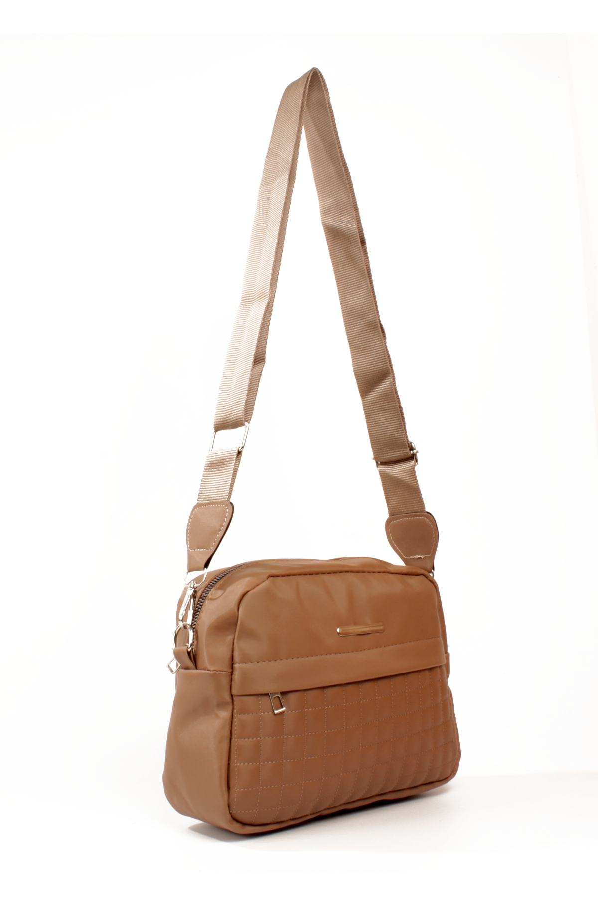 LWE20792-SyhTalhaLuwwe Bag'sKadın Saten Doku Kapitoneli Spor Kolon Askılı Ön Bölmeli Omuz&Çapraz Çanta (20792)