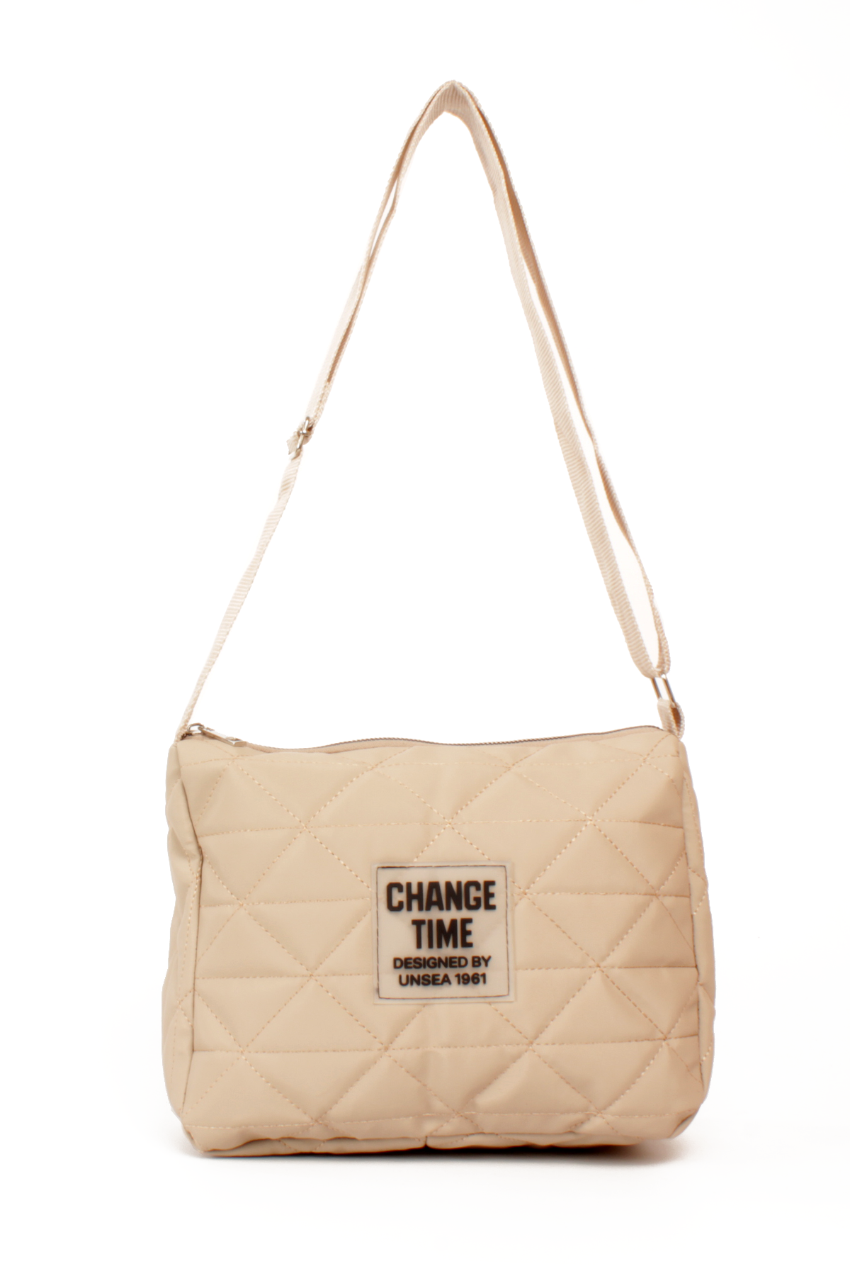 LWE20787-SyhTalhaLuwwe Bag'sKadın Saten Doku Kapitoneli Spor Kolon Askılı Yazı Detaylı Omuz&Çapraz Çanta (20787)