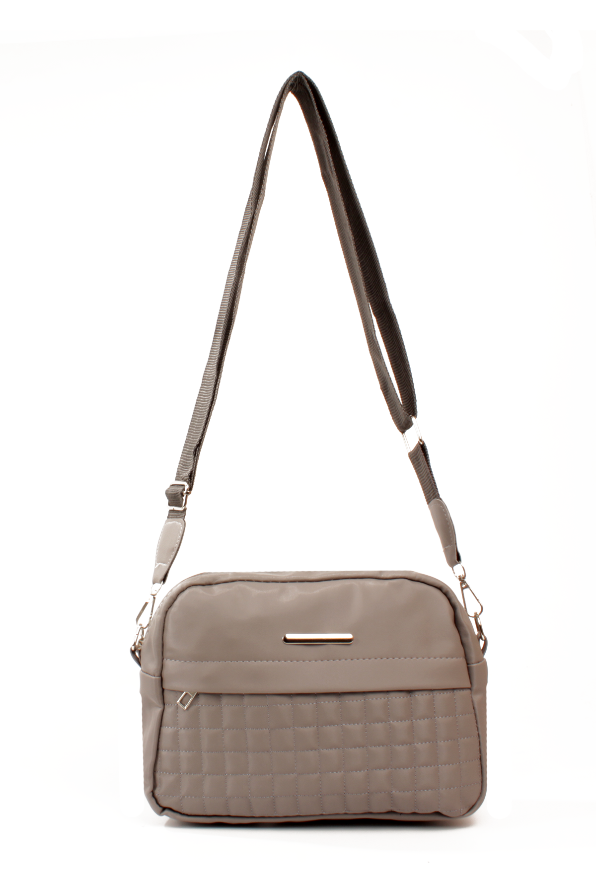 LWE20792-SyhTalhaLuwwe Bag'sKadın Saten Doku Kapitoneli Spor Kolon Askılı Ön Bölmeli Omuz&Çapraz Çanta (20792)