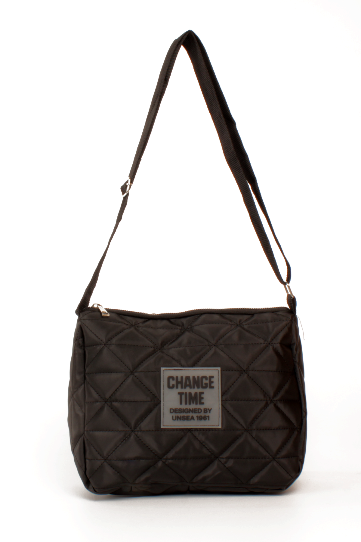 LWE20787-SyhTalhaLuwwe Bag'sKadın Saten Doku Kapitoneli Spor Kolon Askılı Yazı Detaylı Omuz&Çapraz Çanta (20787)