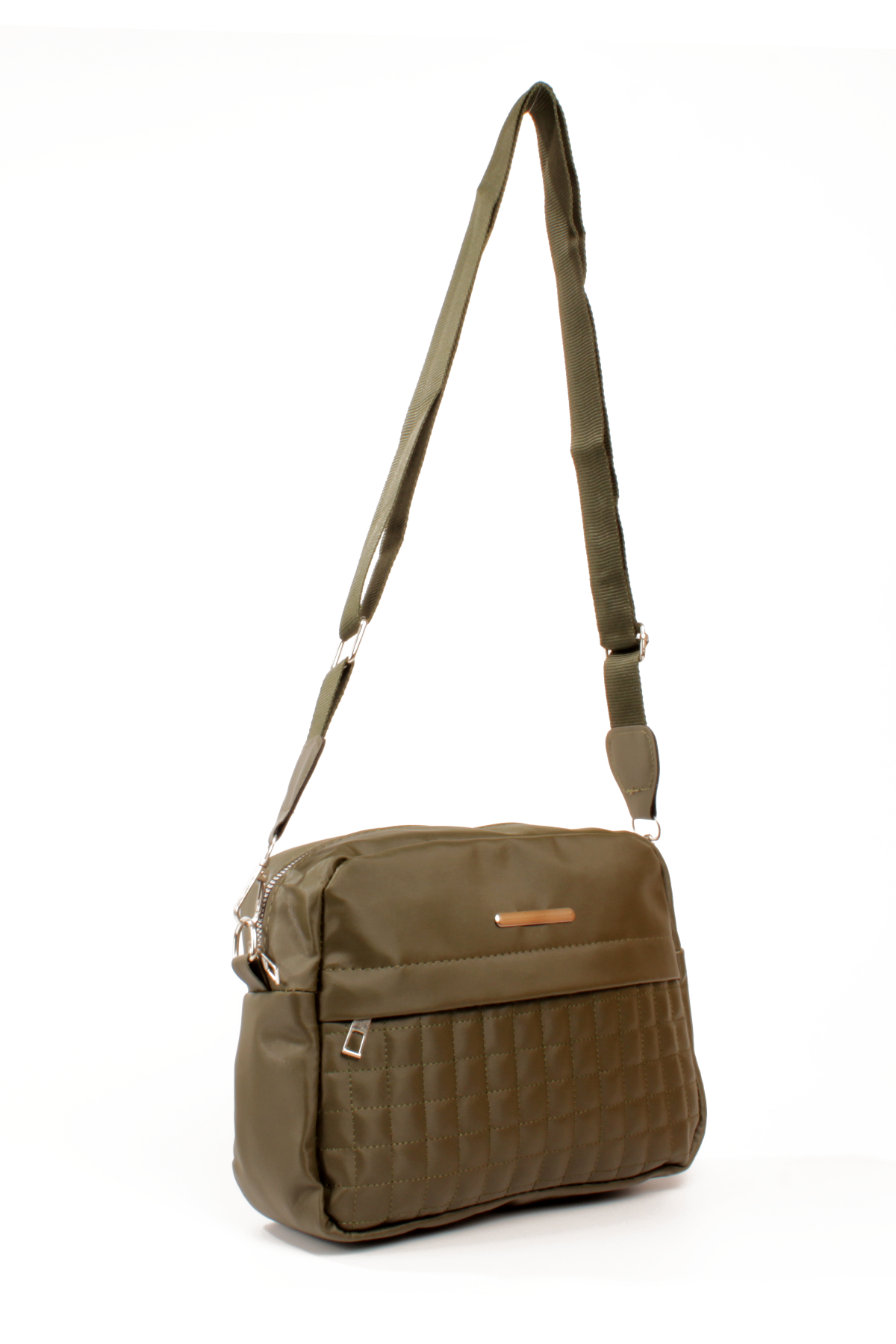 LWE20792-SyhTalhaLuwwe Bag'sKadın Saten Doku Kapitoneli Spor Kolon Askılı Ön Bölmeli Omuz&Çapraz Çanta (20792)