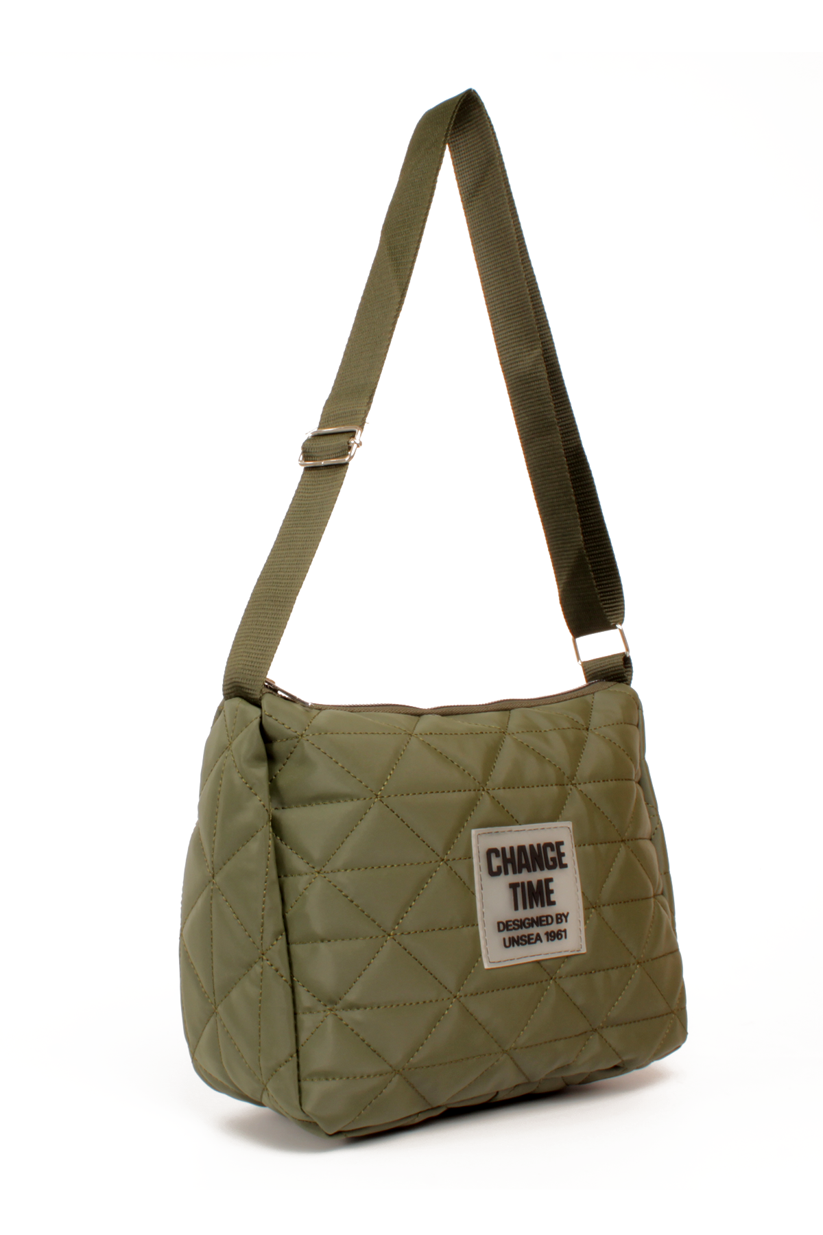 LWE20787-SyhTalhaLuwwe Bag'sKadın Saten Doku Kapitoneli Spor Kolon Askılı Yazı Detaylı Omuz&Çapraz Çanta (20787)