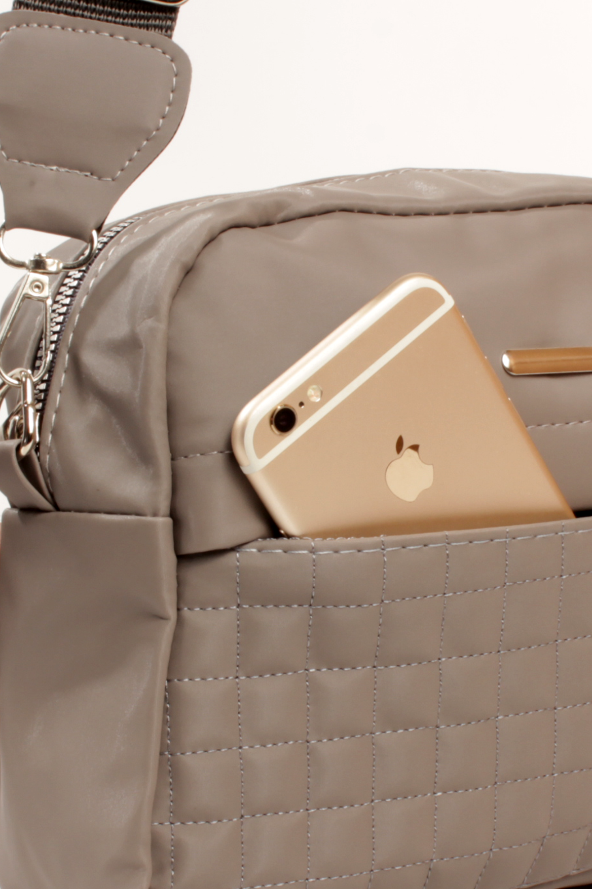 LWE20792-SyhTalhaLuwwe Bag'sKadın Saten Doku Kapitoneli Spor Kolon Askılı Ön Bölmeli Omuz&Çapraz Çanta (20792)