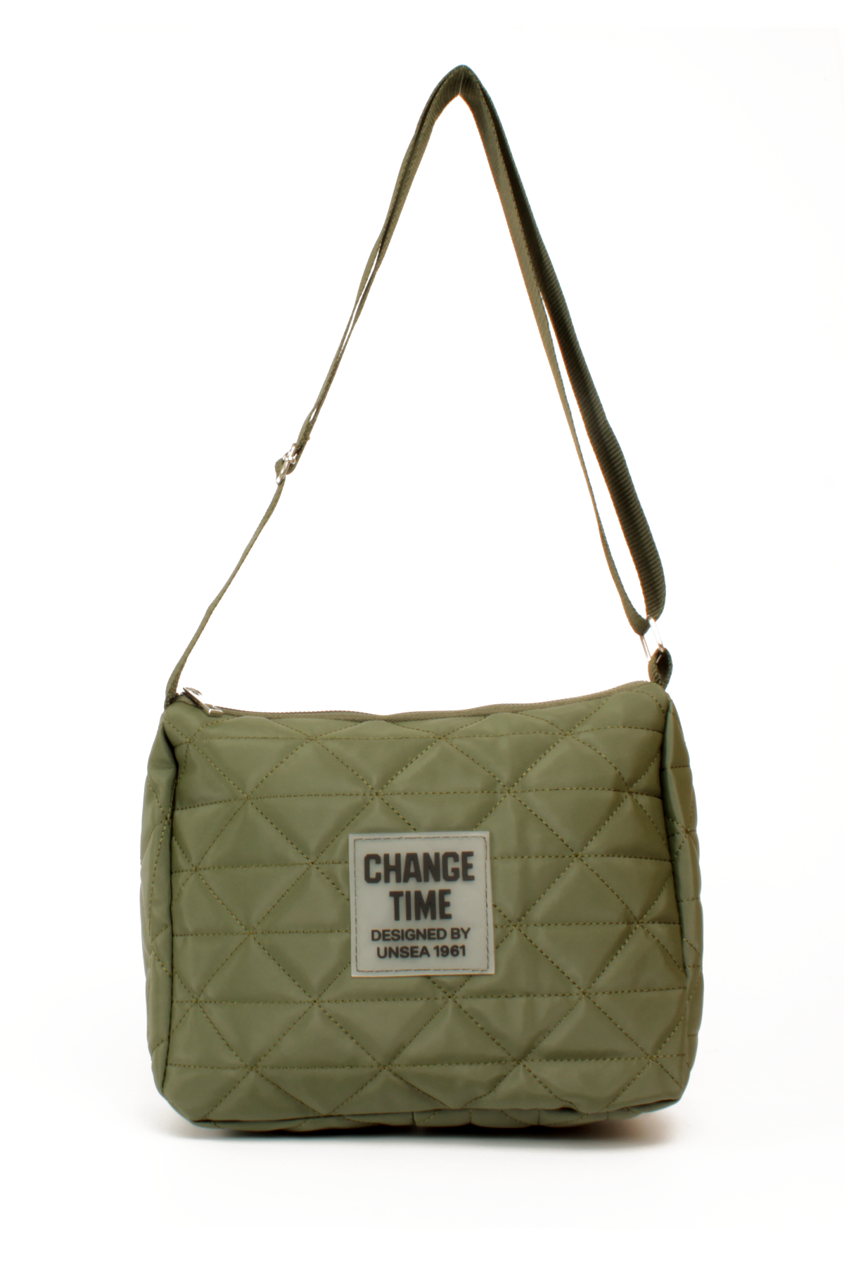 LWE20787-SyhTalhaLuwwe Bag'sKadın Saten Doku Kapitoneli Spor Kolon Askılı Yazı Detaylı Omuz&Çapraz Çanta (20787)