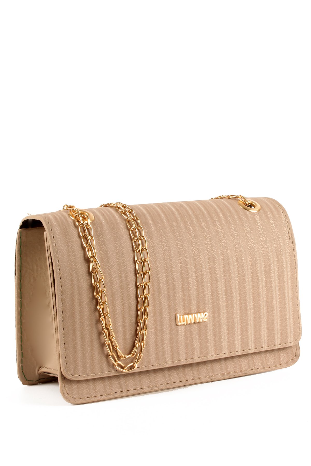 LWE20693-SyhTalhaLuwwe Bag'sKadın Saten Doku Luwwe Seri Zincir Askılı Omuz Çantası (20693)