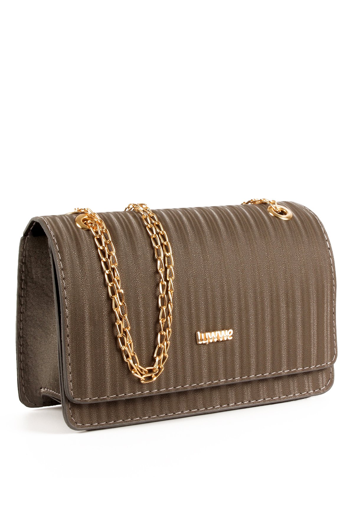 LWE20693-SyhTalhaLuwwe Bag'sKadın Saten Doku Luwwe Seri Zincir Askılı Omuz Çantası (20693)