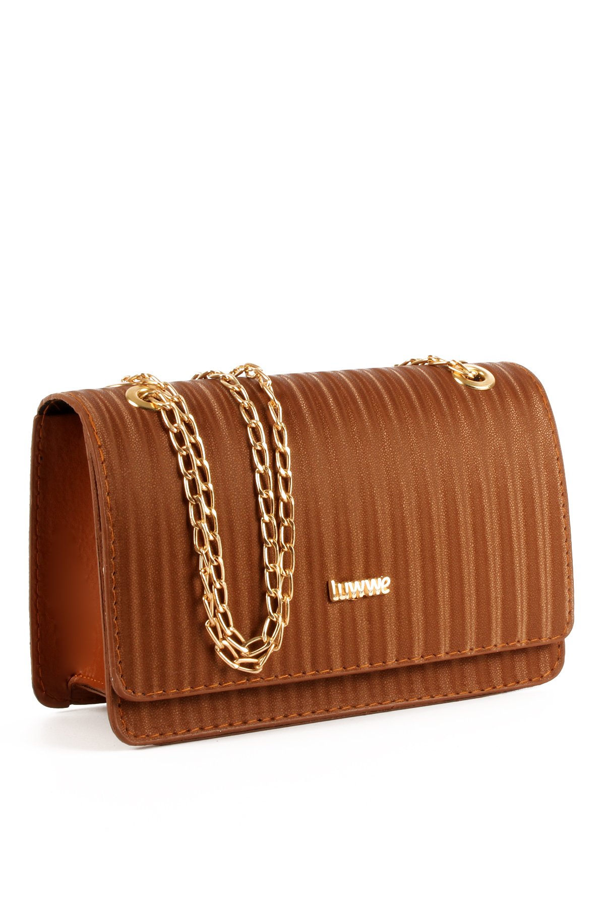 LWE20693-SyhTalhaLuwwe Bag'sKadın Saten Doku Luwwe Seri Zincir Askılı Omuz Çantası (20693)