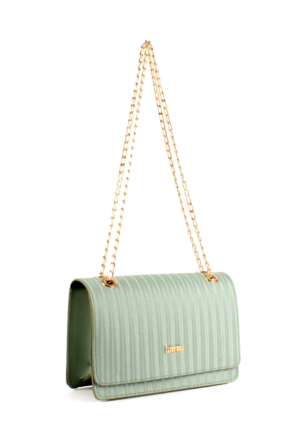 LWE20693-SyhTalhaLuwwe Bag'sKadın Saten Doku Luwwe Seri Zincir Askılı Omuz Çantası (20693)