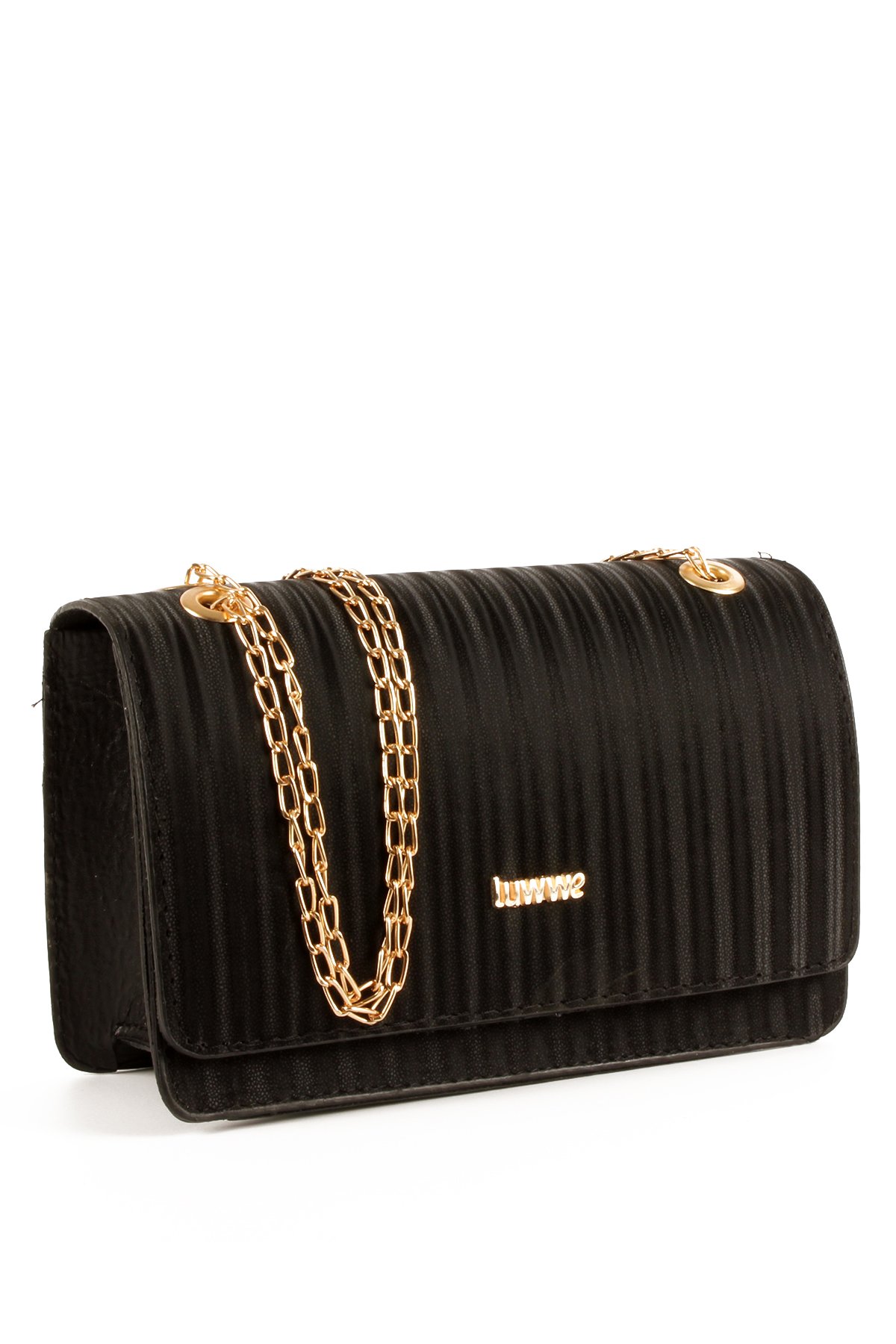 LWE20693-SyhTalhaLuwwe Bag'sKadın Saten Doku Luwwe Seri Zincir Askılı Omuz Çantası (20693)