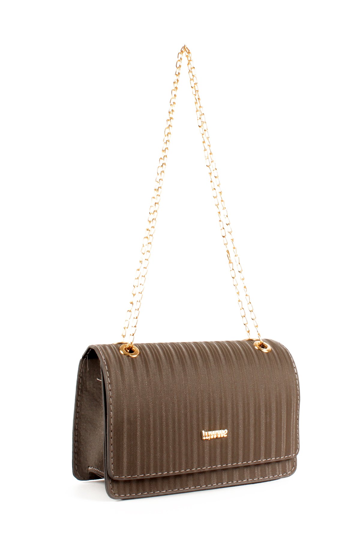 LWE20693-SyhTalhaLuwwe Bag'sKadın Saten Doku Luwwe Seri Zincir Askılı Omuz Çantası (20693)