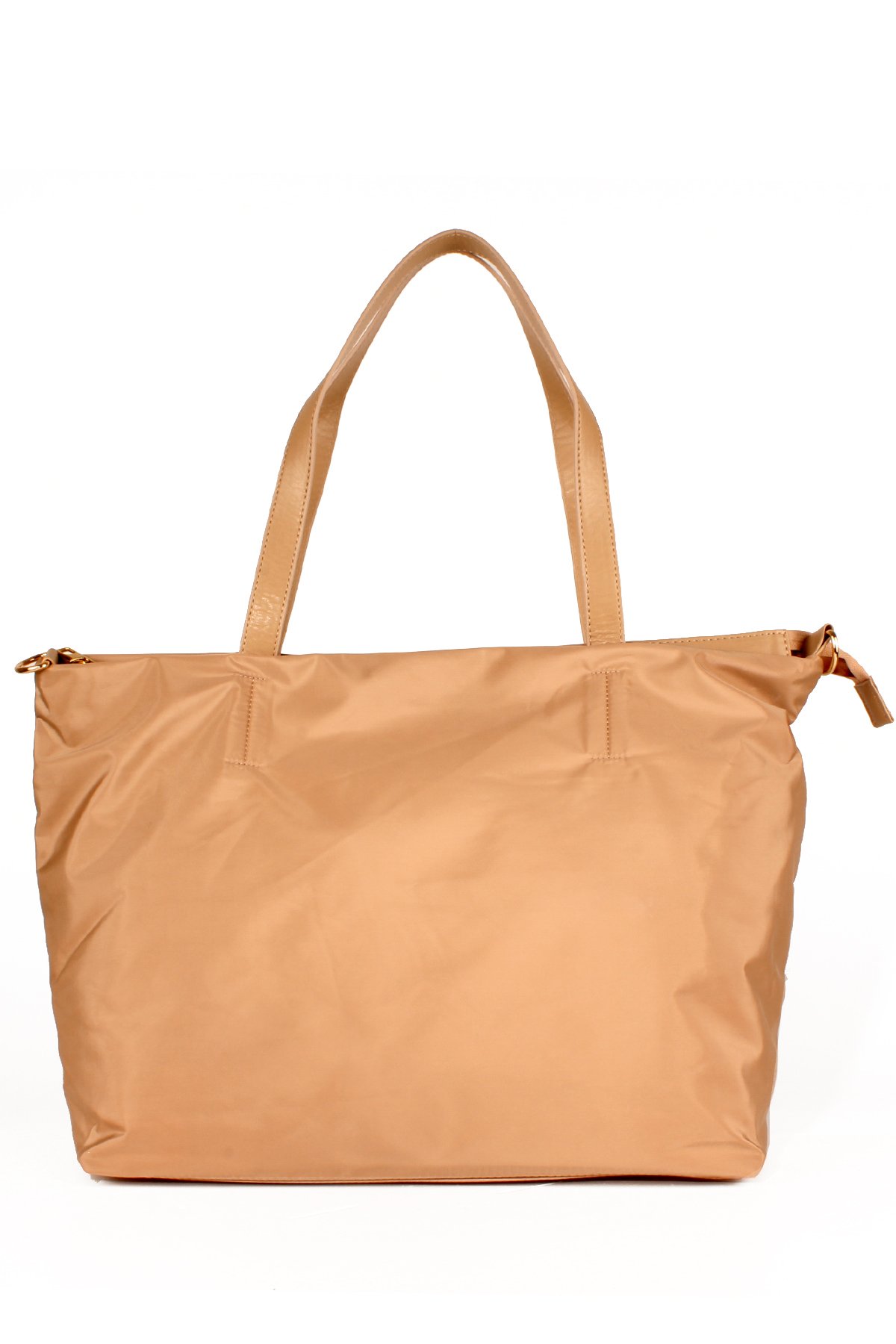 LWE1627-SütKhvTalhaLuwwe Bag'sKadın Saten Doku Paraşüt Kumaş Max Boy Shopper Tarz - Çift Askılı El ve Omuz Çantası (1627)