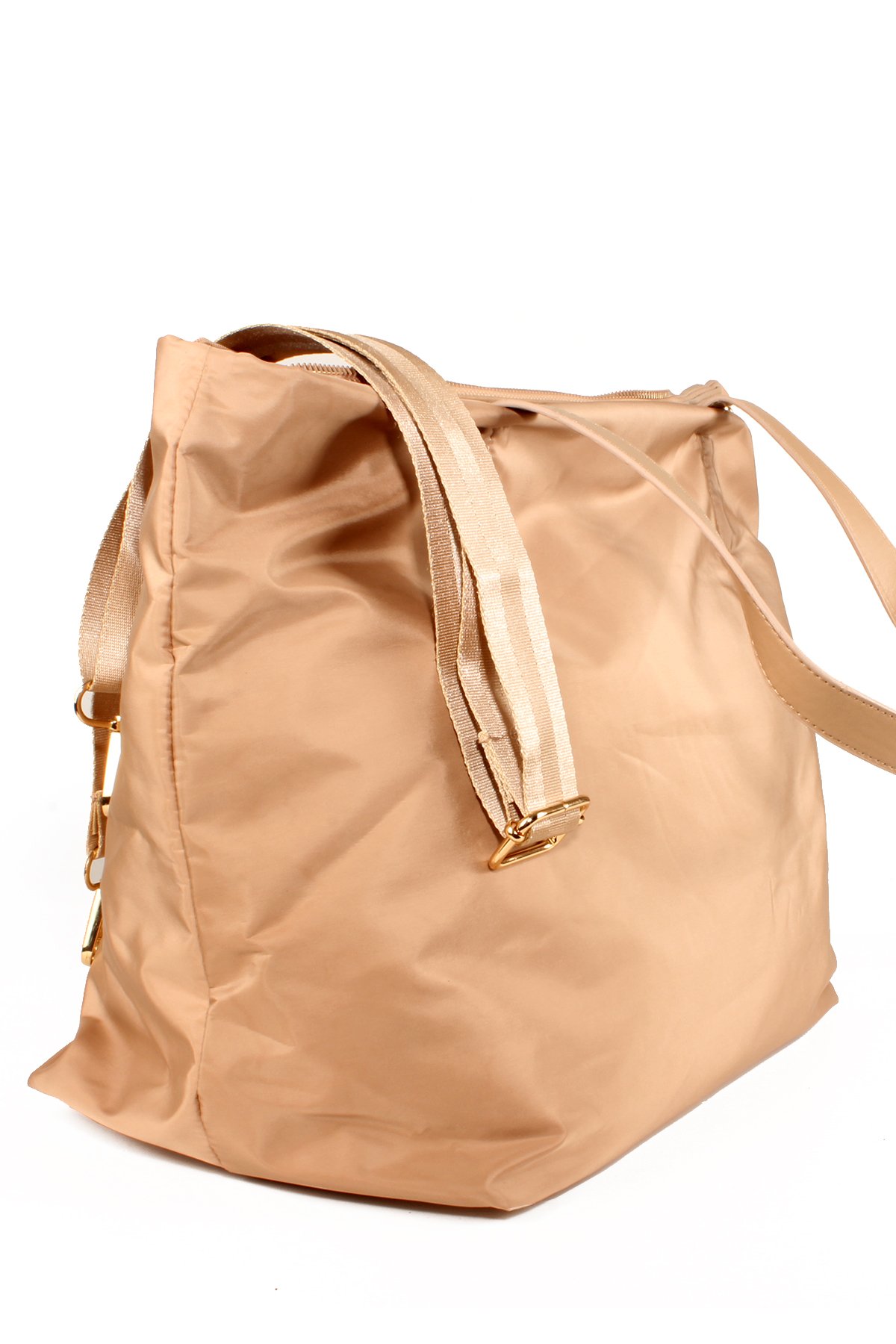 LWE1627-SütKhvTalhaLuwwe Bag'sKadın Saten Doku Paraşüt Kumaş Max Boy Shopper Tarz - Çift Askılı El ve Omuz Çantası (1627)