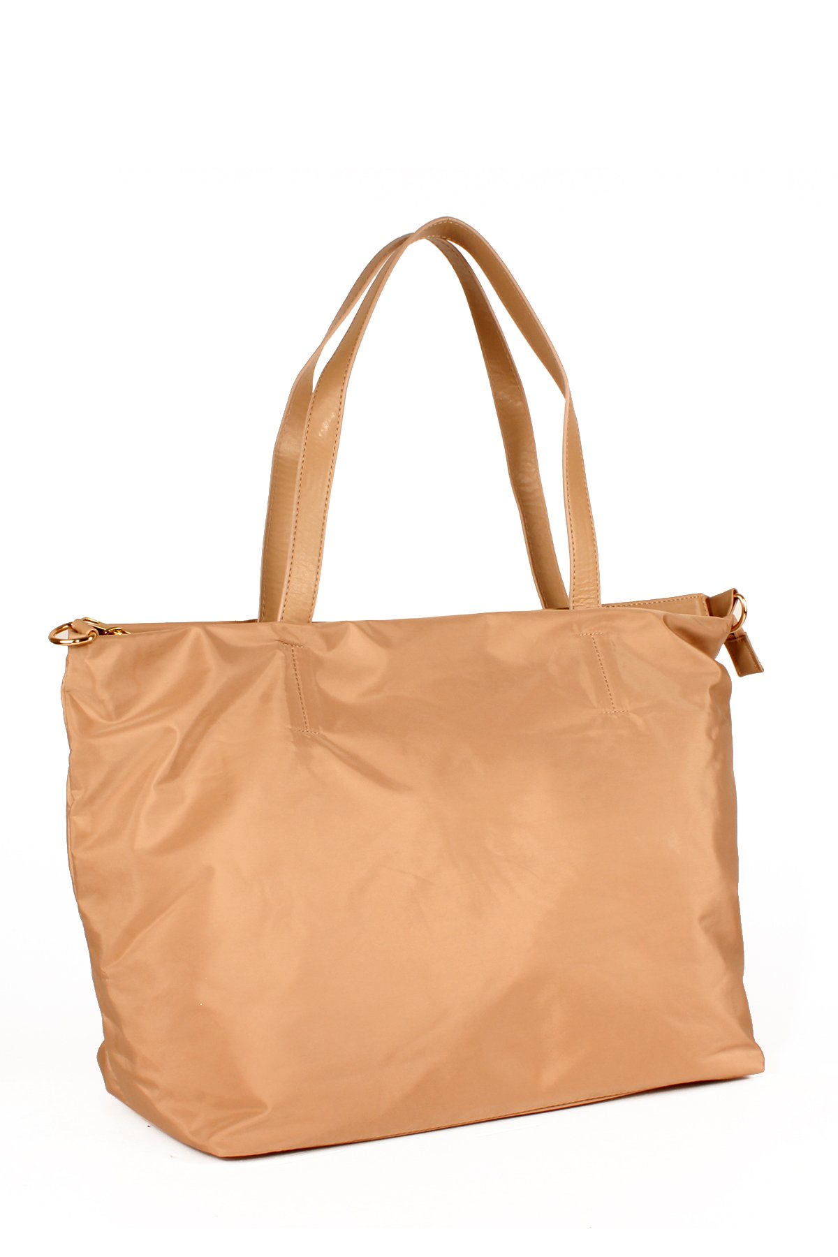 LWE1627-SütKhvTalhaLuwwe Bag'sKadın Saten Doku Paraşüt Kumaş Max Boy Shopper Tarz - Çift Askılı El ve Omuz Çantası (1627)