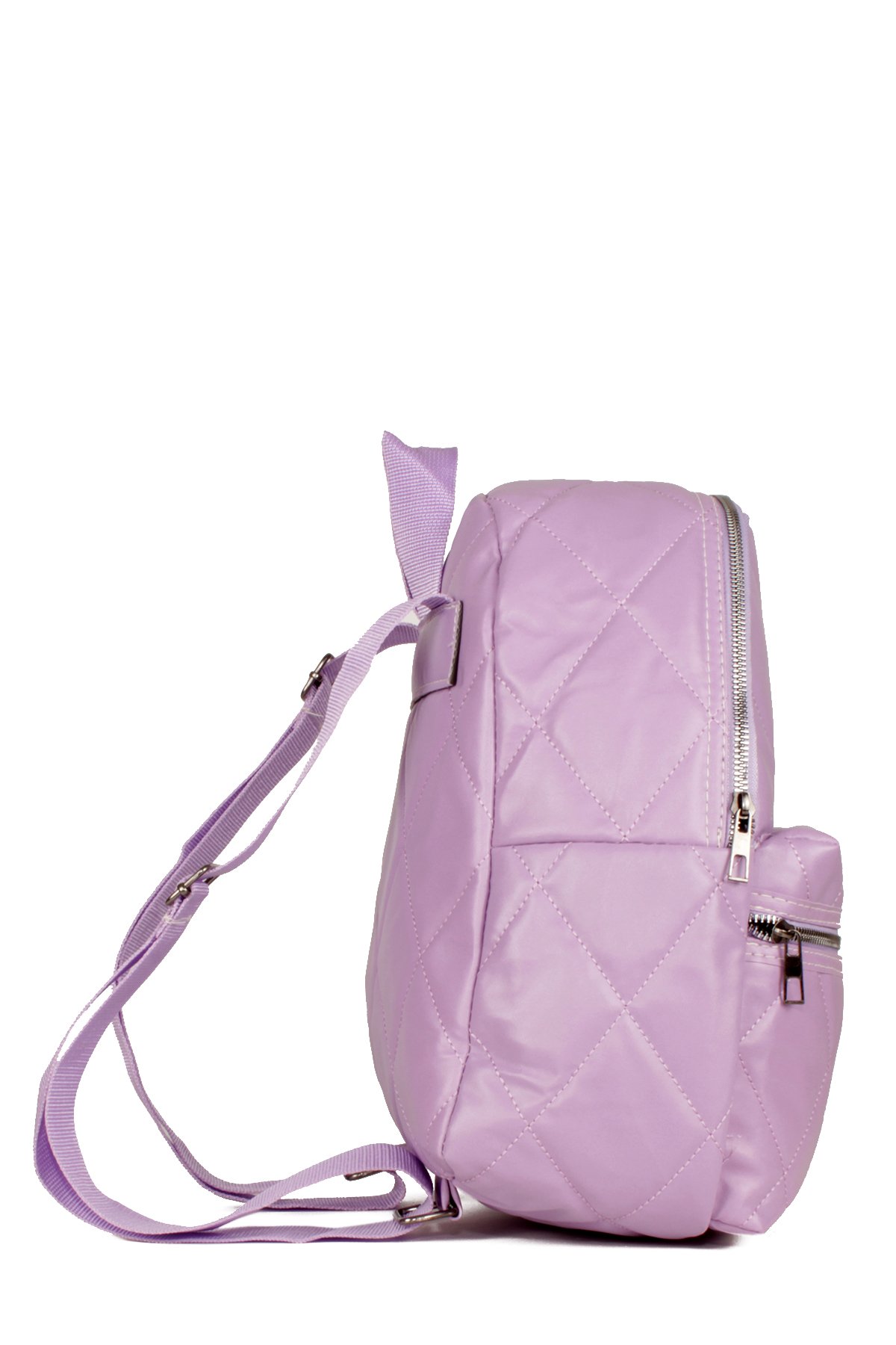LWE10544-STalhaLuwwe Bag'sKadın Saten Kapitone Şişme Model Çift Bölmeli Okul ve Günlük Sırt Çantası (10544)