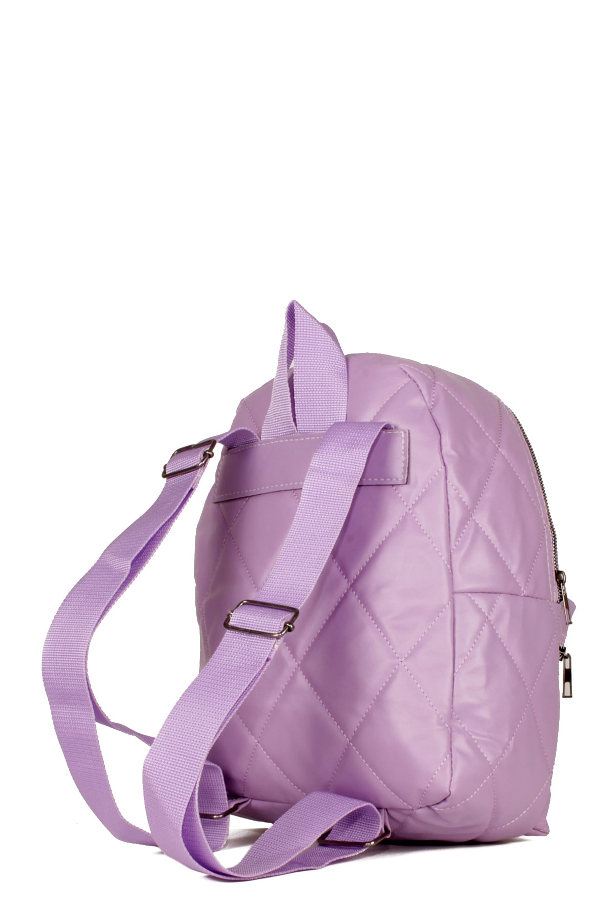 LWE10544-STalhaLuwwe Bag'sKadın Saten Kapitone Şişme Model Çift Bölmeli Okul ve Günlük Sırt Çantası (10544)